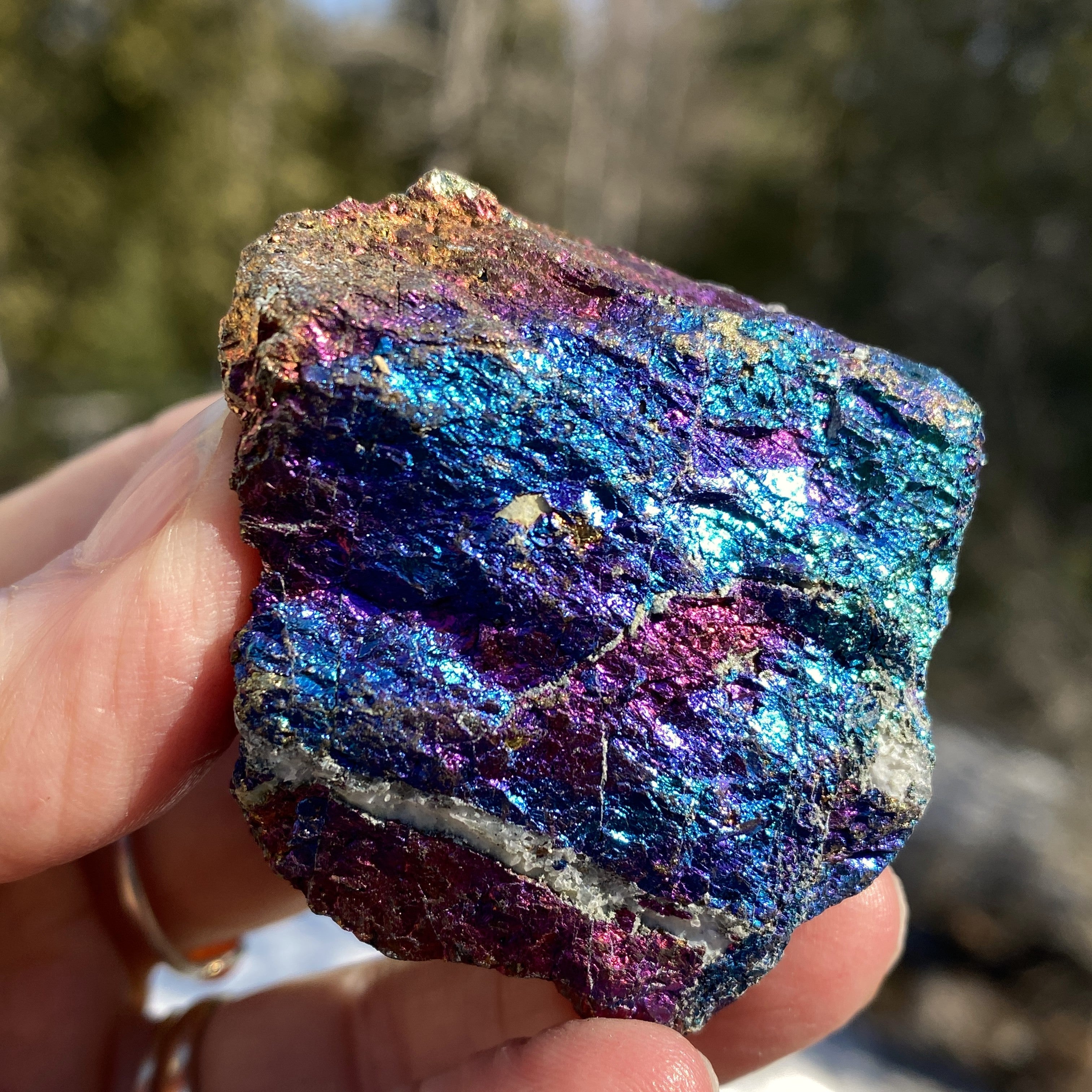 Peacock Ore  Colorful  Raw Piece  Wellness Joy Balance 31275S