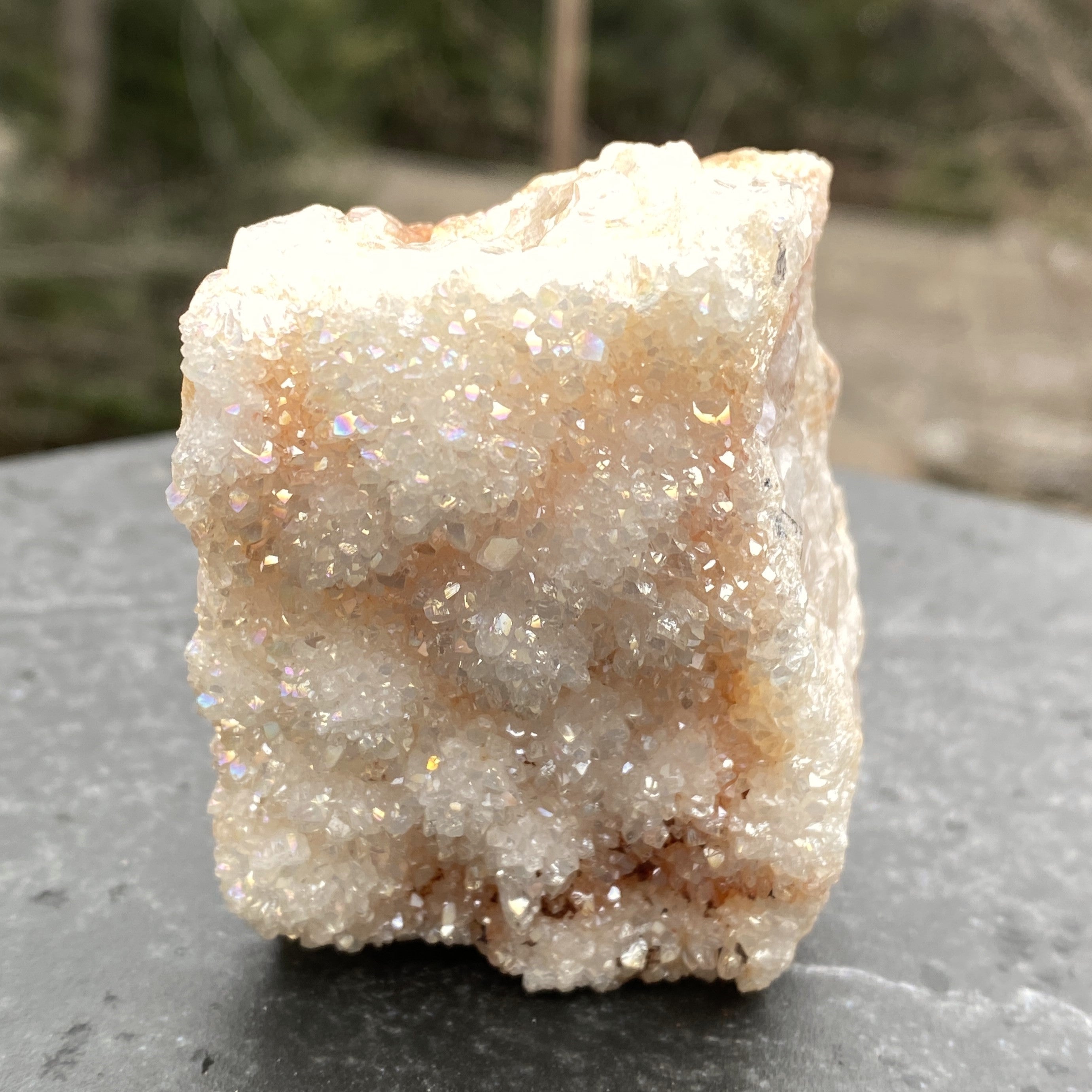 Angel Aura Quartz Druzy Specimen  Meditation Peace 31426S