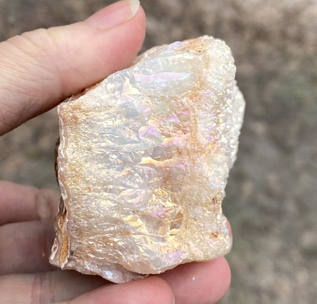 Angel Aura Quartz Druzy Specimen  Meditation Peace 31426S