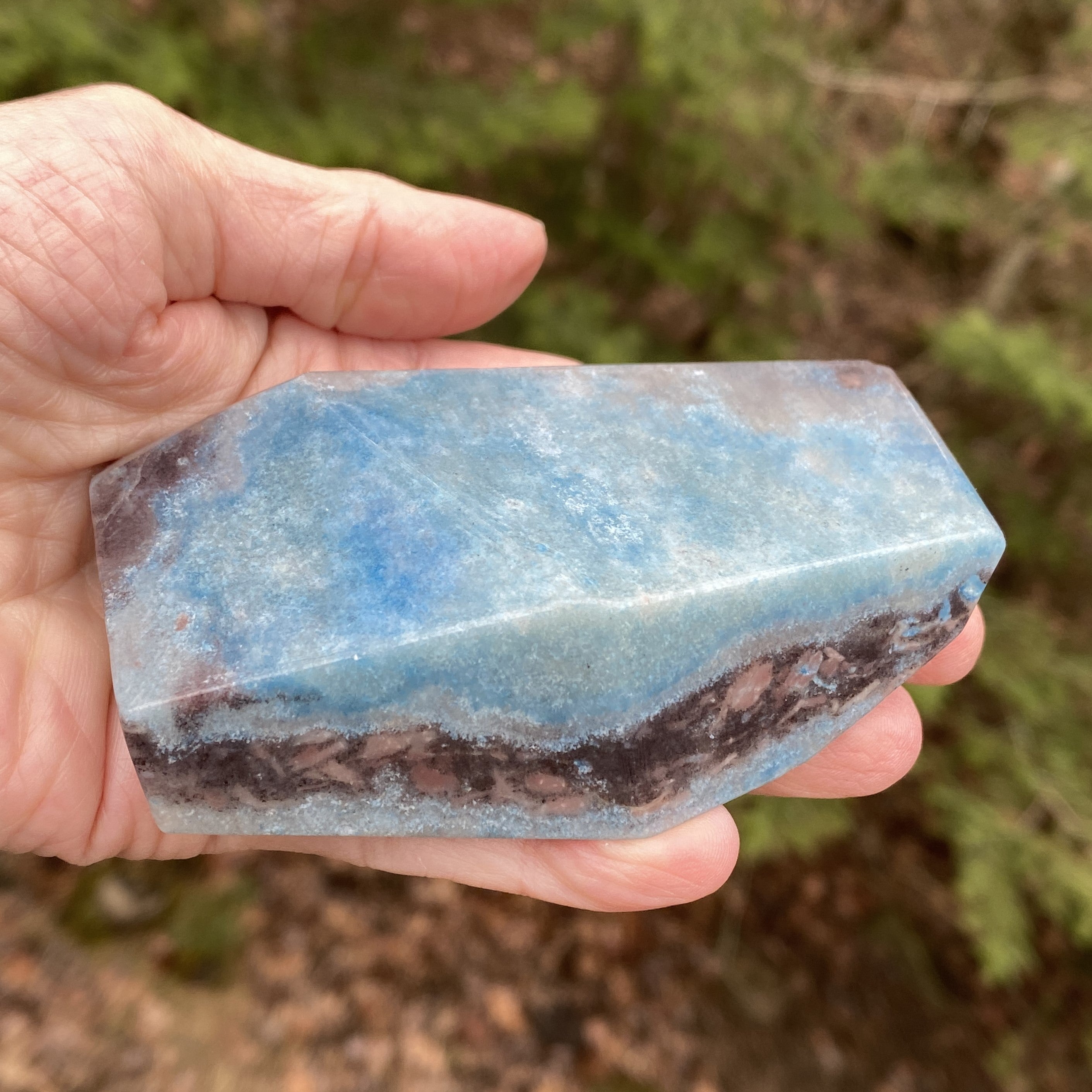 Trolleite Free Form Piece  Blue  Truth Spiritual Connection Calm 31355S