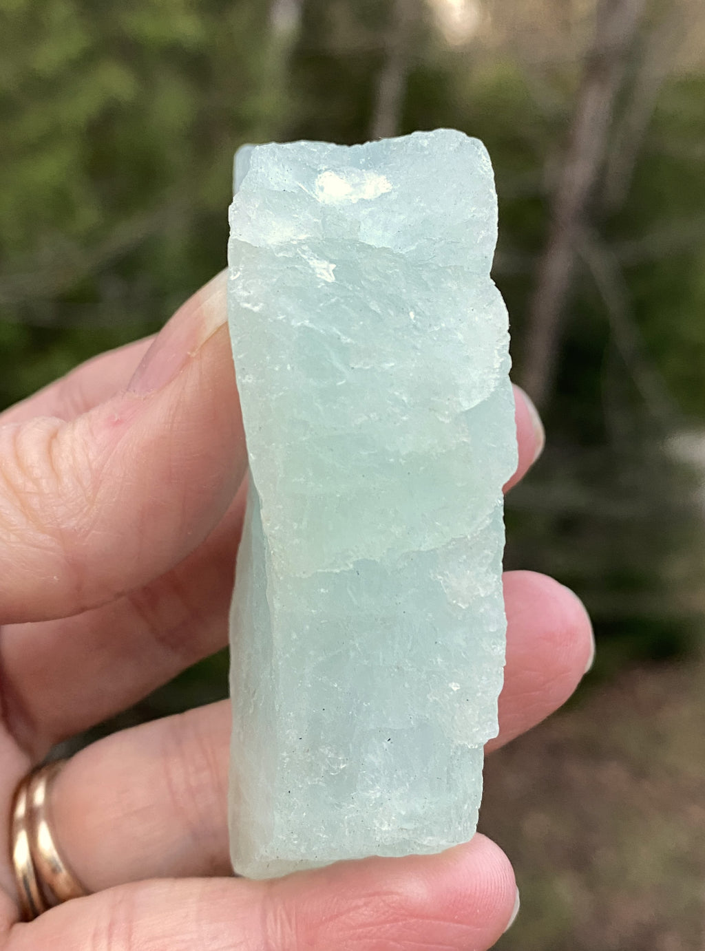 Aquamarine Raw Piece Intuition Courage Calming 31417S