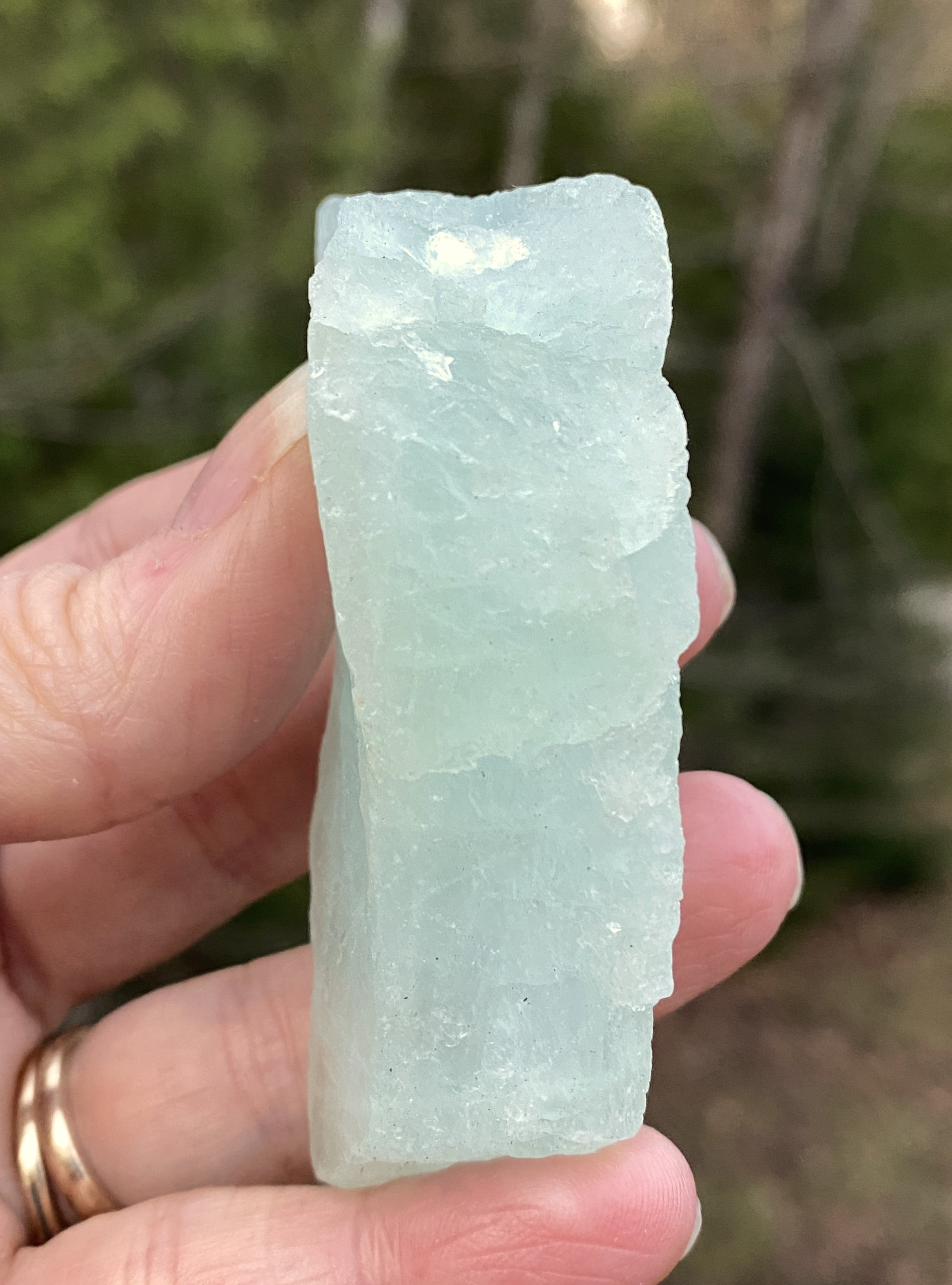 Aquamarine Raw Piece Intuition Courage Calming 31417S