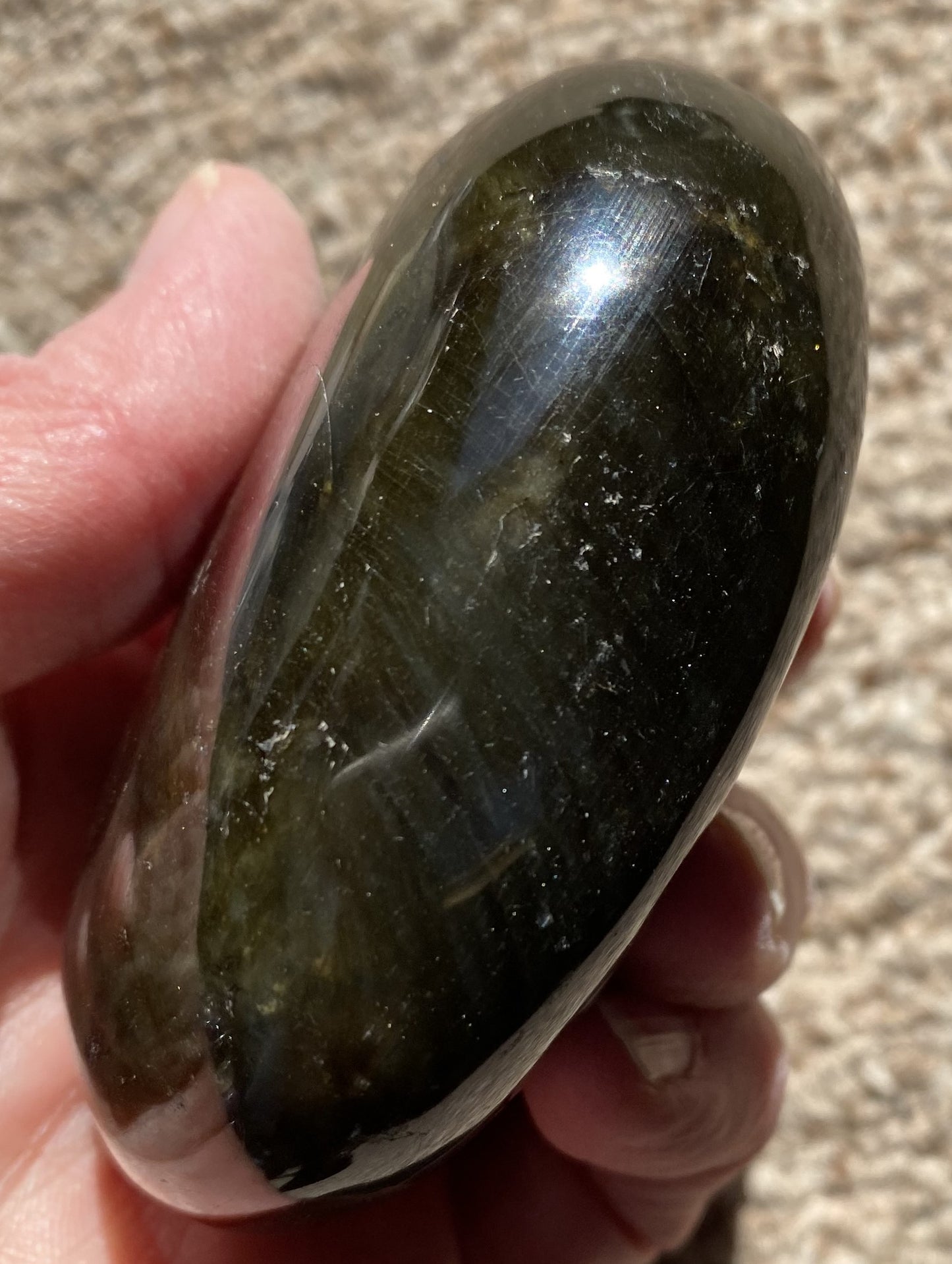 Labradorite Large Palm Stone  Mystical Stone Intuition Protective 29178S