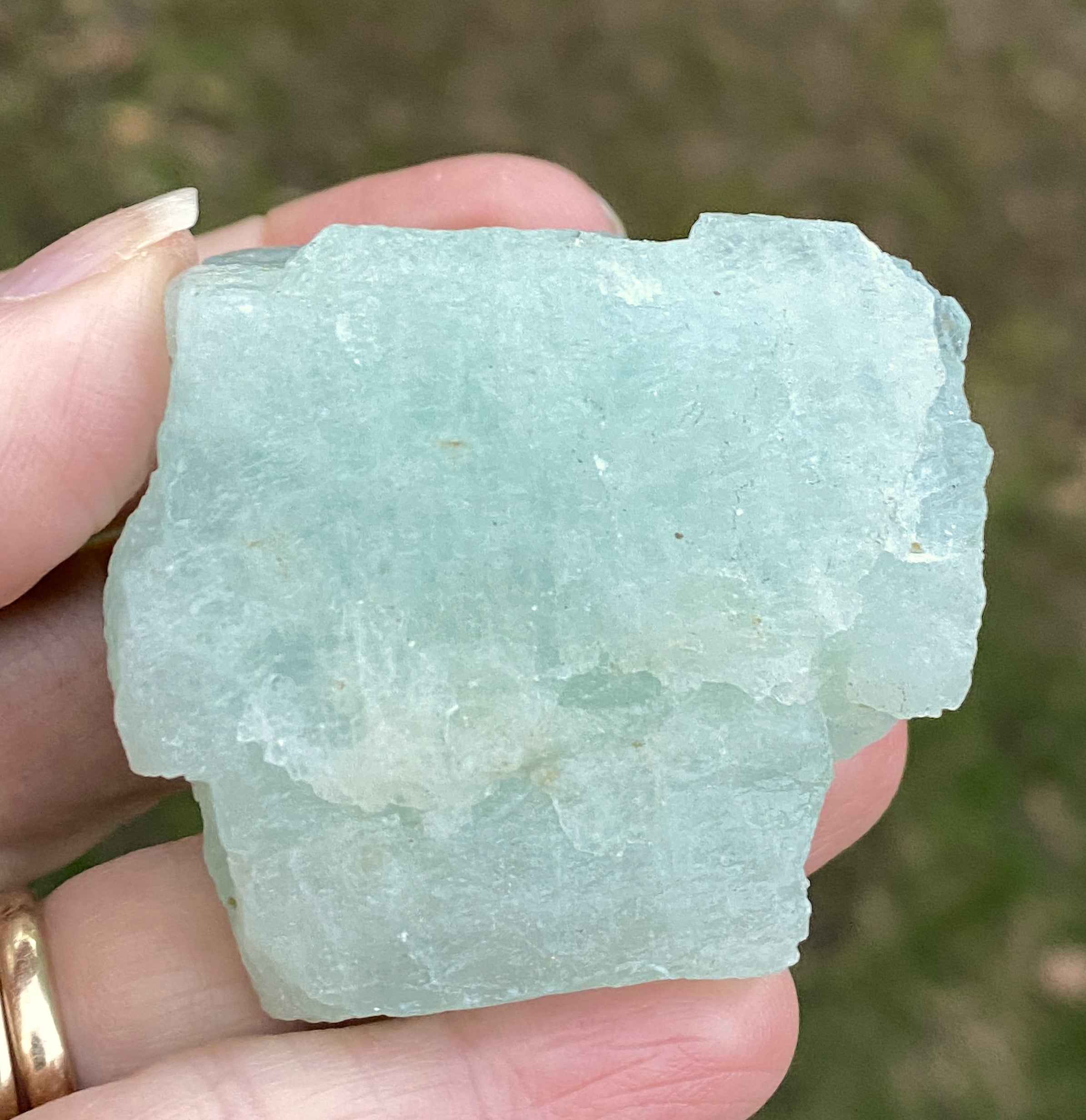 Aquamarine Raw Piece Intuition Courage Calming 31418S