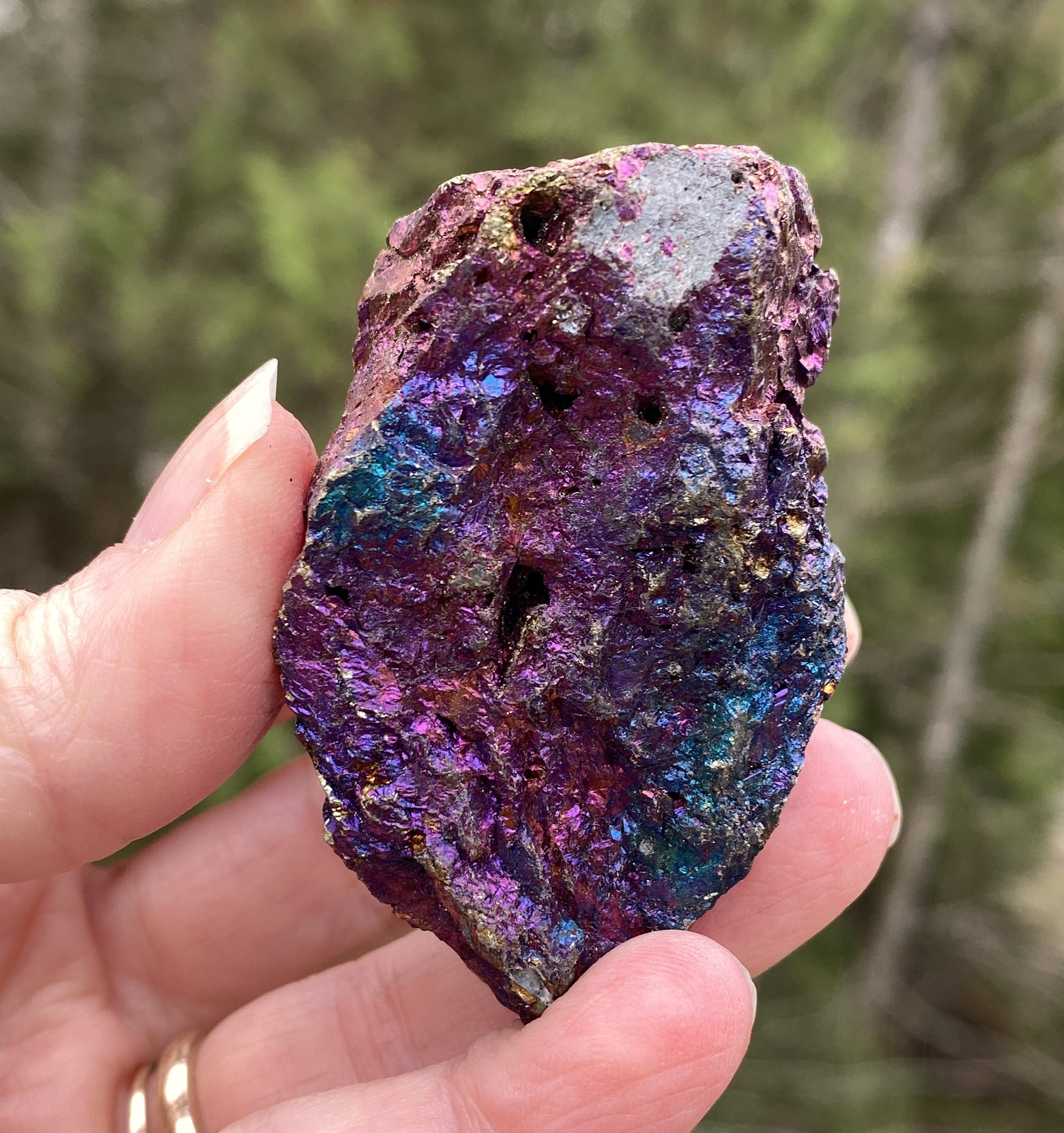 Peacock Ore  Colorful Raw Piece  Wellness Joy Balance 31421S