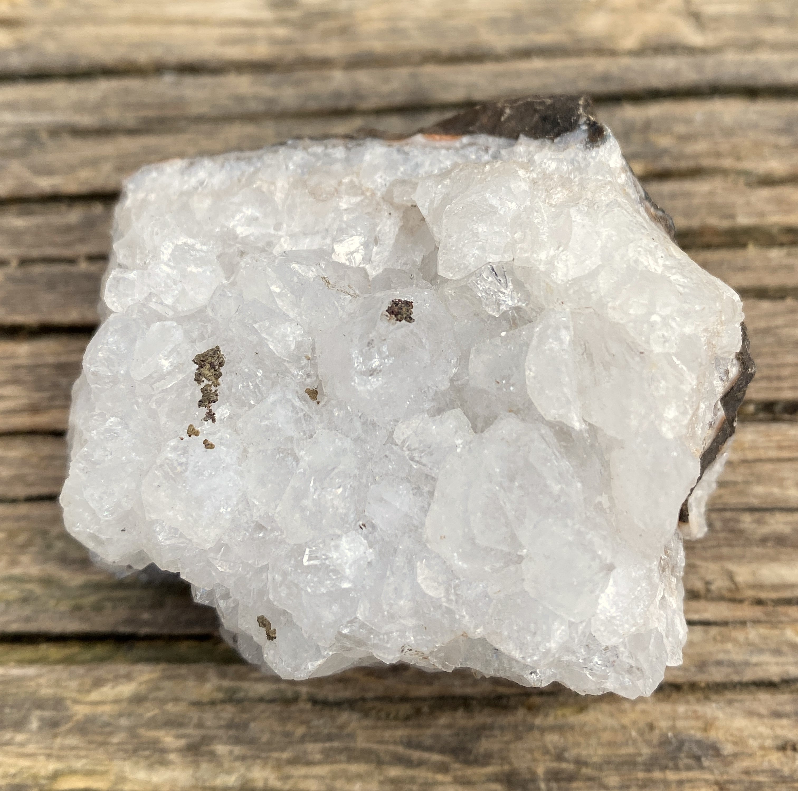 Quartz Druzy Specimen  White  Energy Amplifier Healer Protection 29289S