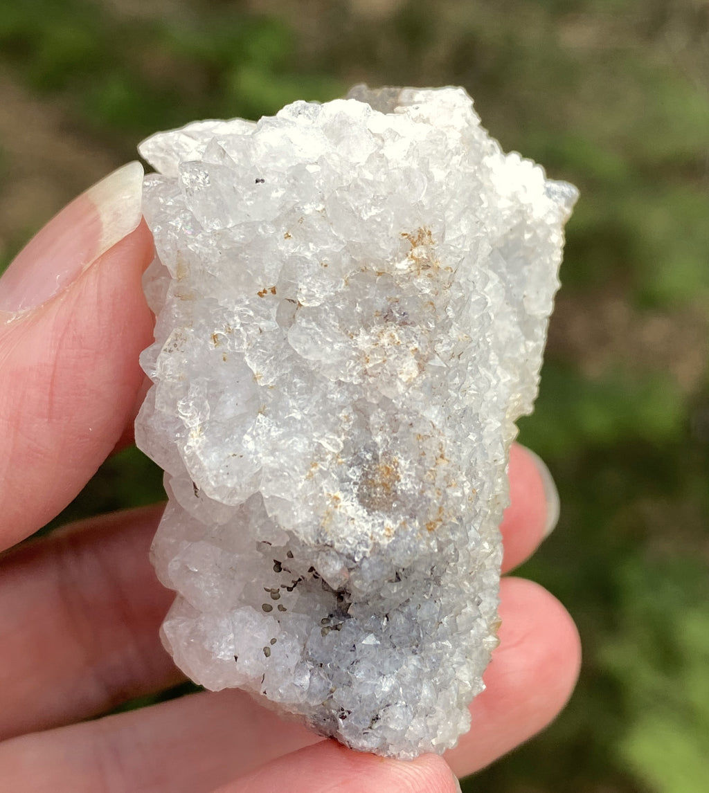 Quartz Druzy Specimen  White  Energy Amplifier Healer Protection 29289S