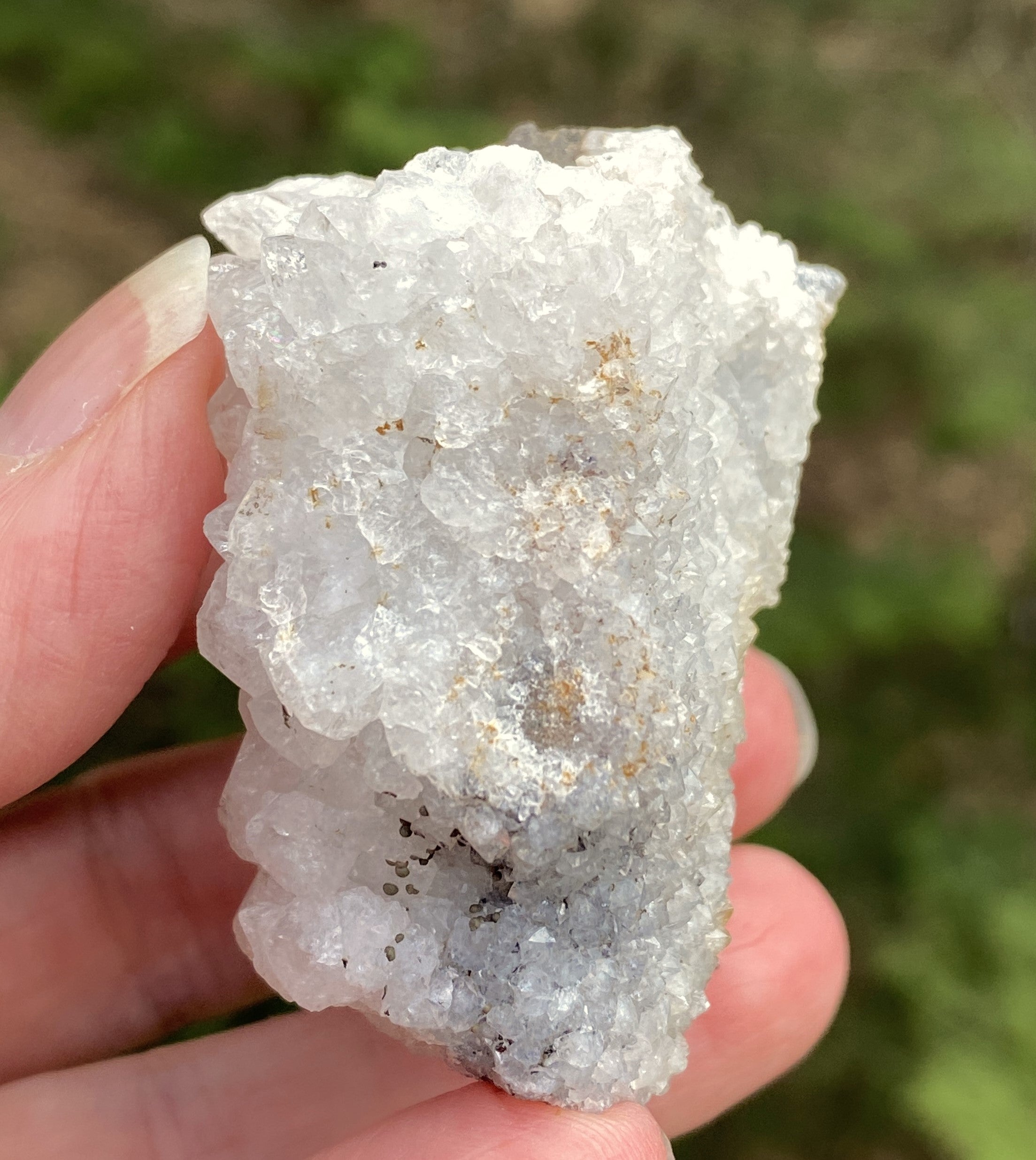 Quartz Druzy Specimen  White  Energy Amplifier Healer Protection 29289S