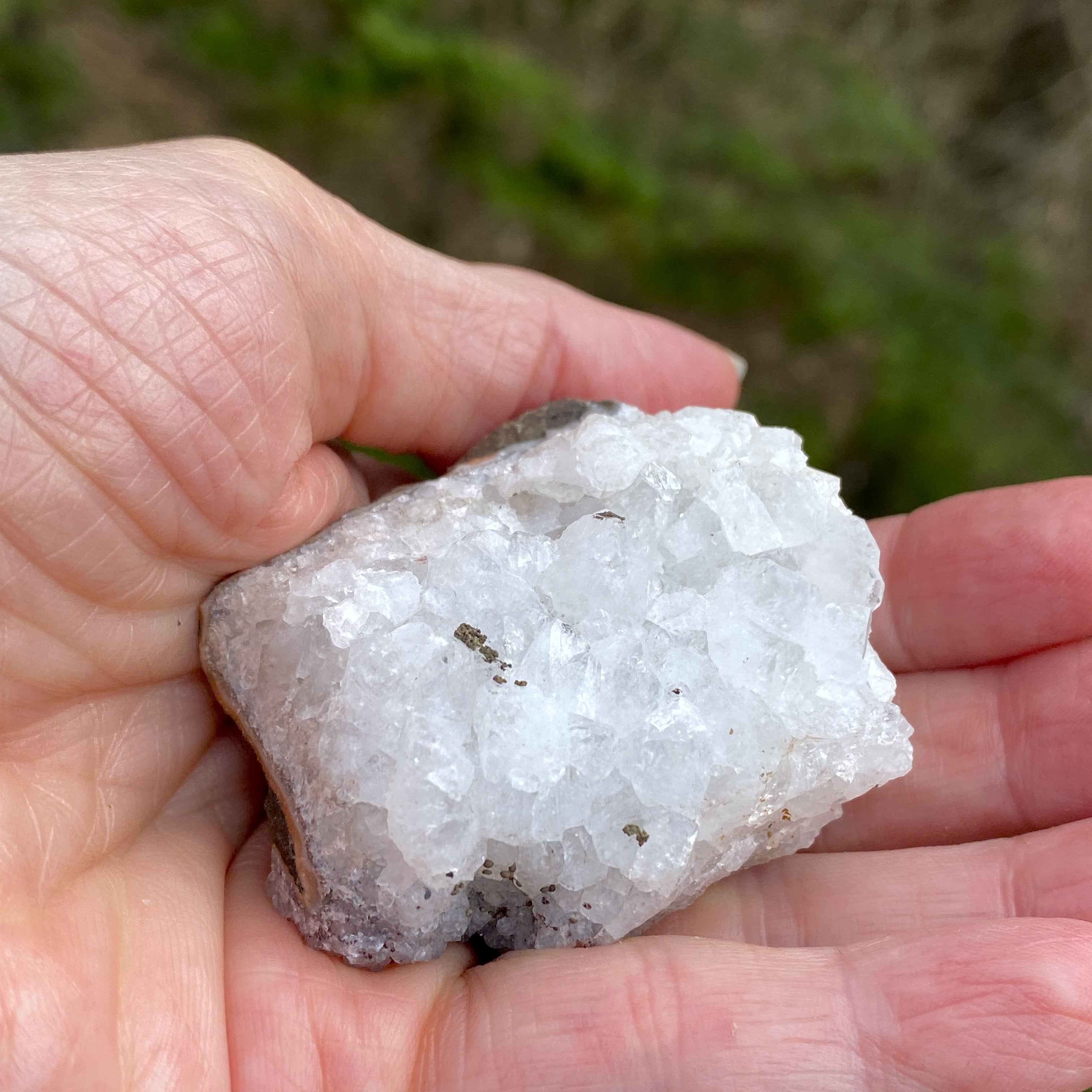 Quartz Druzy Specimen  White  Energy Amplifier Healer Protection 29289S