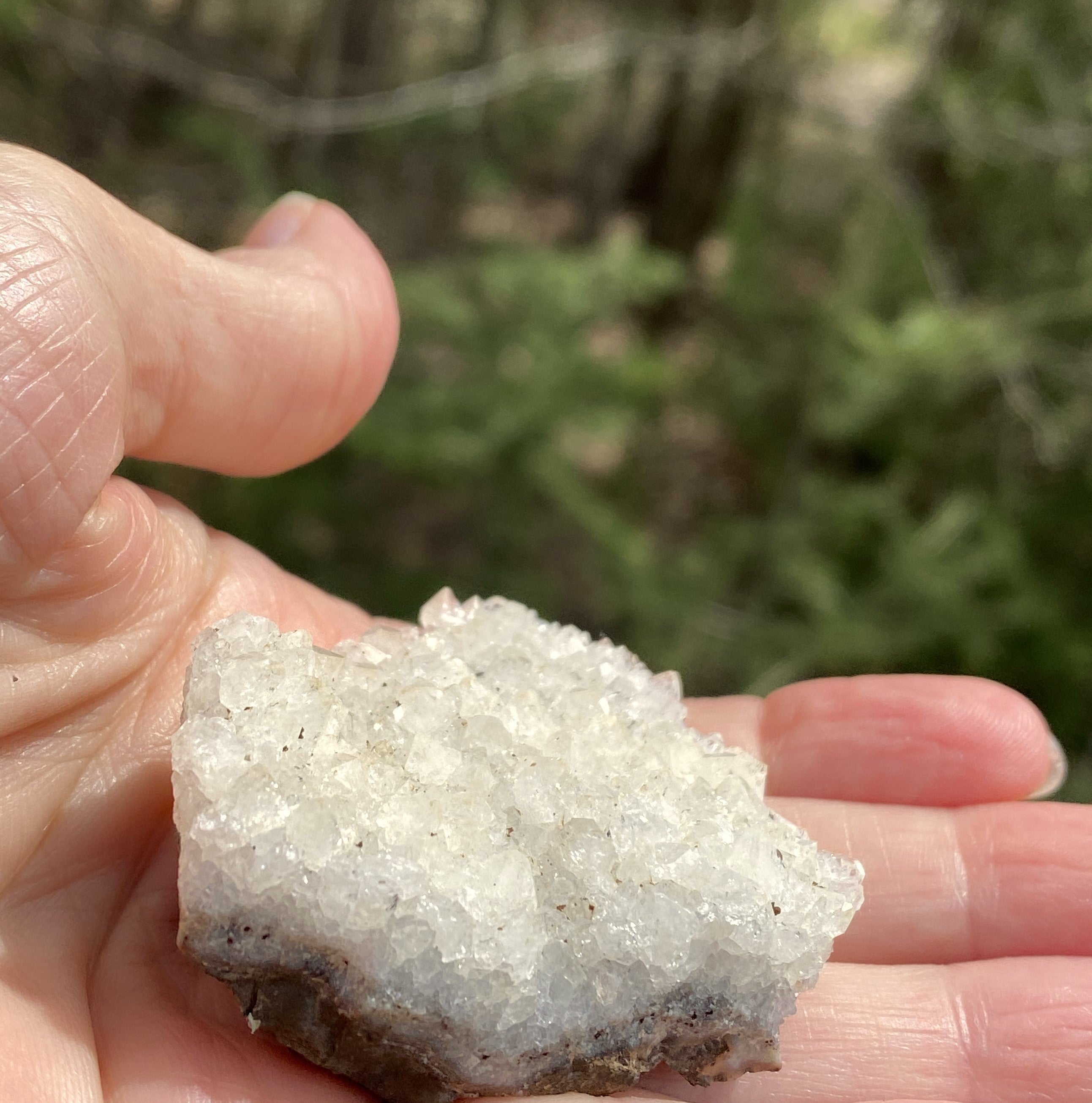 Quartz Druzy Specimen  White  Energy Ampilifer Healer Protection 31430S