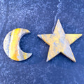 Bumble Bee Jasper  Moon Star Set  Figurines  Success Protection  31428S
