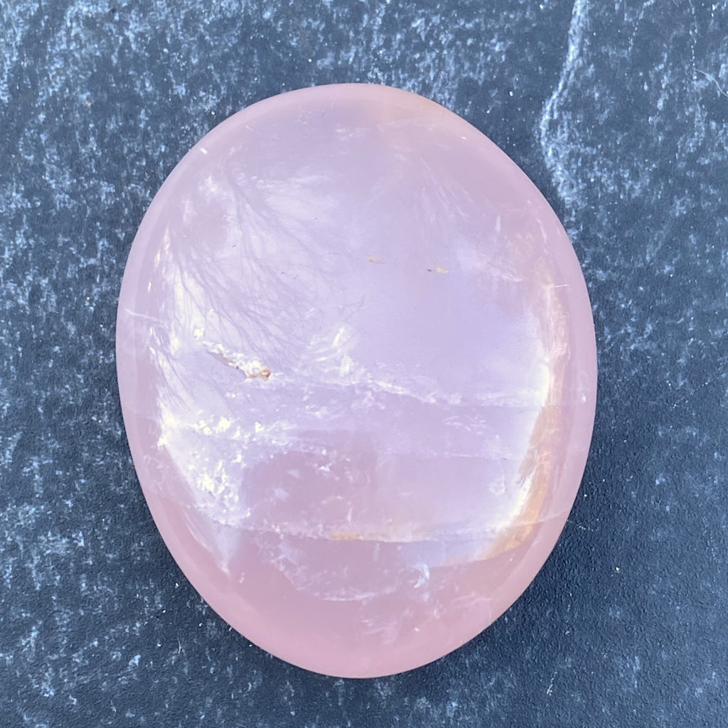 Rose Quartz  Palm Stone  Pink  Love Compassion 31449S