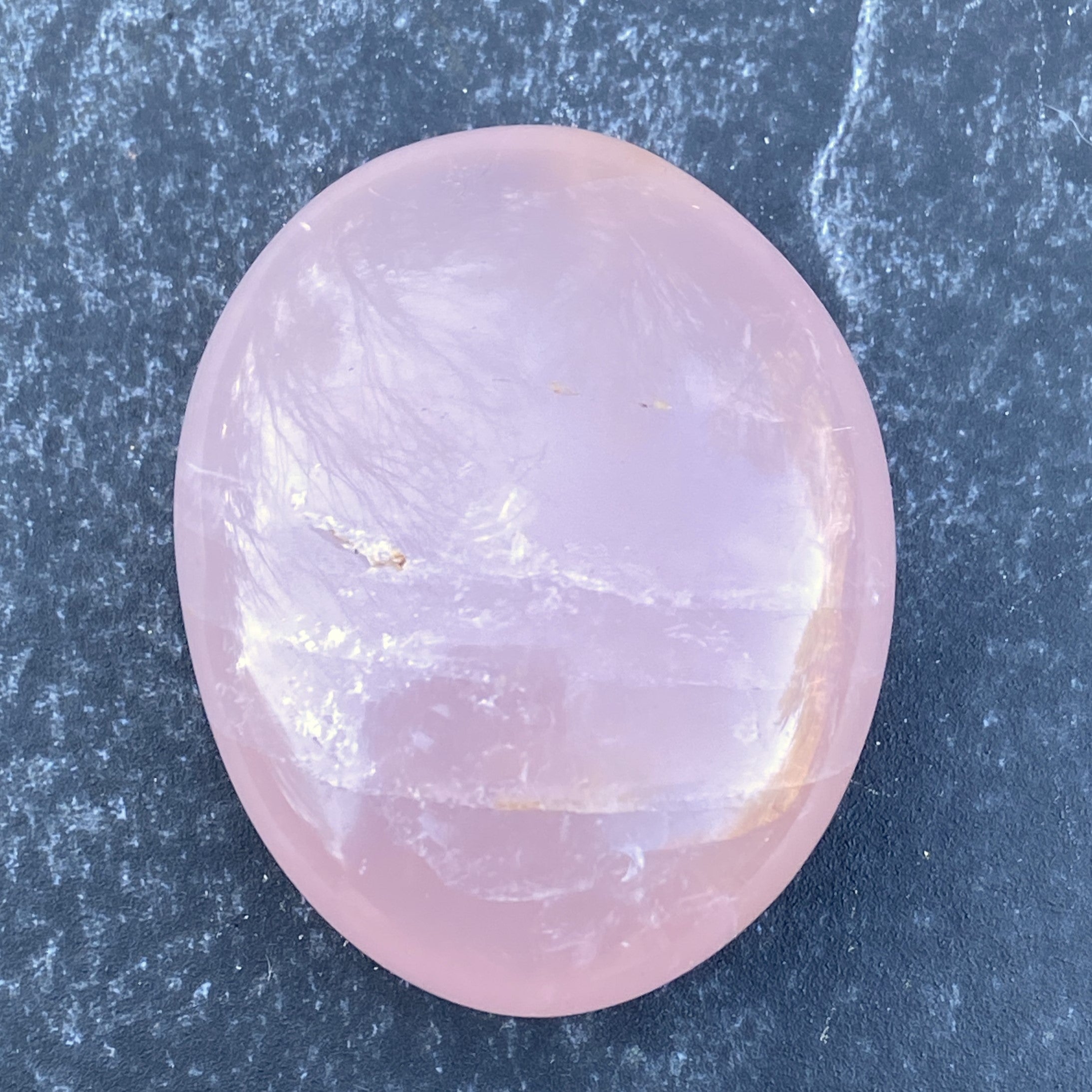 Rose Quartz  Palm Stone  Pink  Love Compassion 31449S
