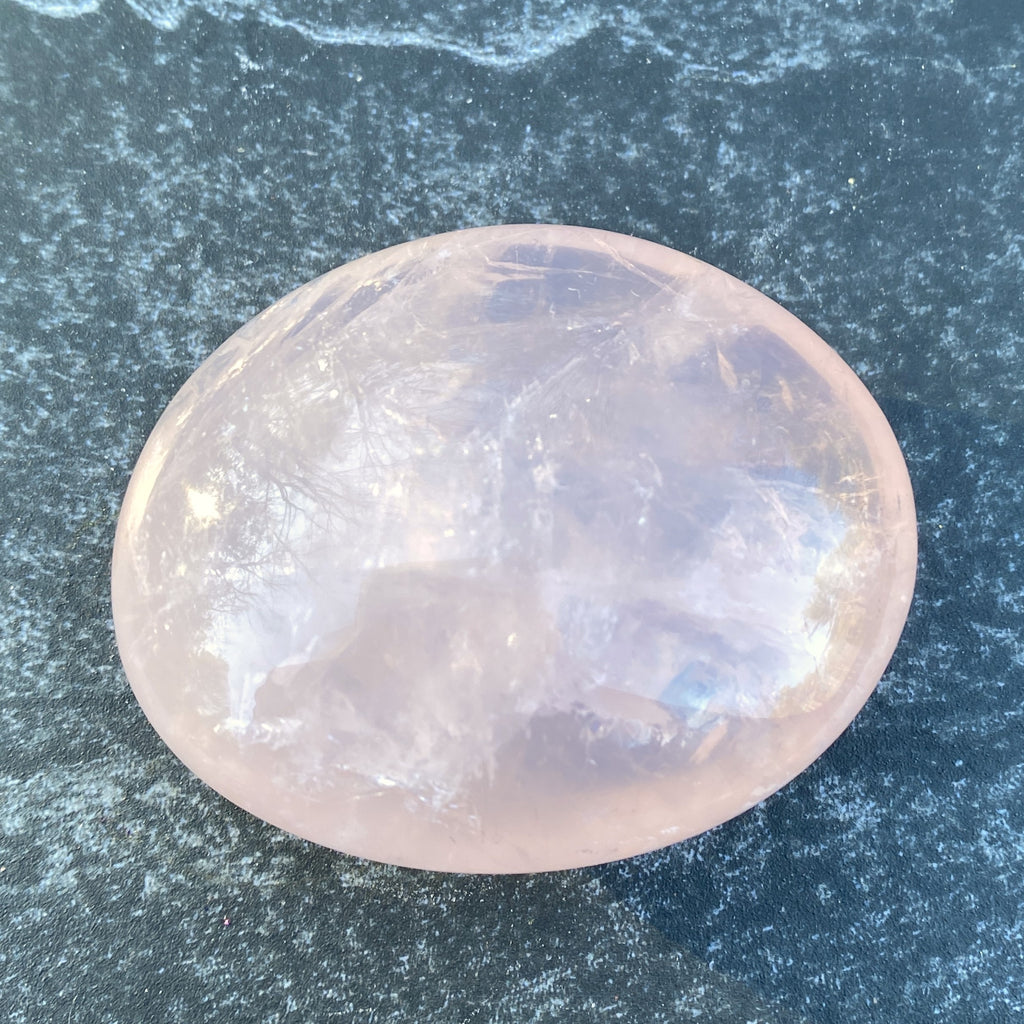 Rose Quartz  Palm Stone  Pink  Love Compassion 31450S