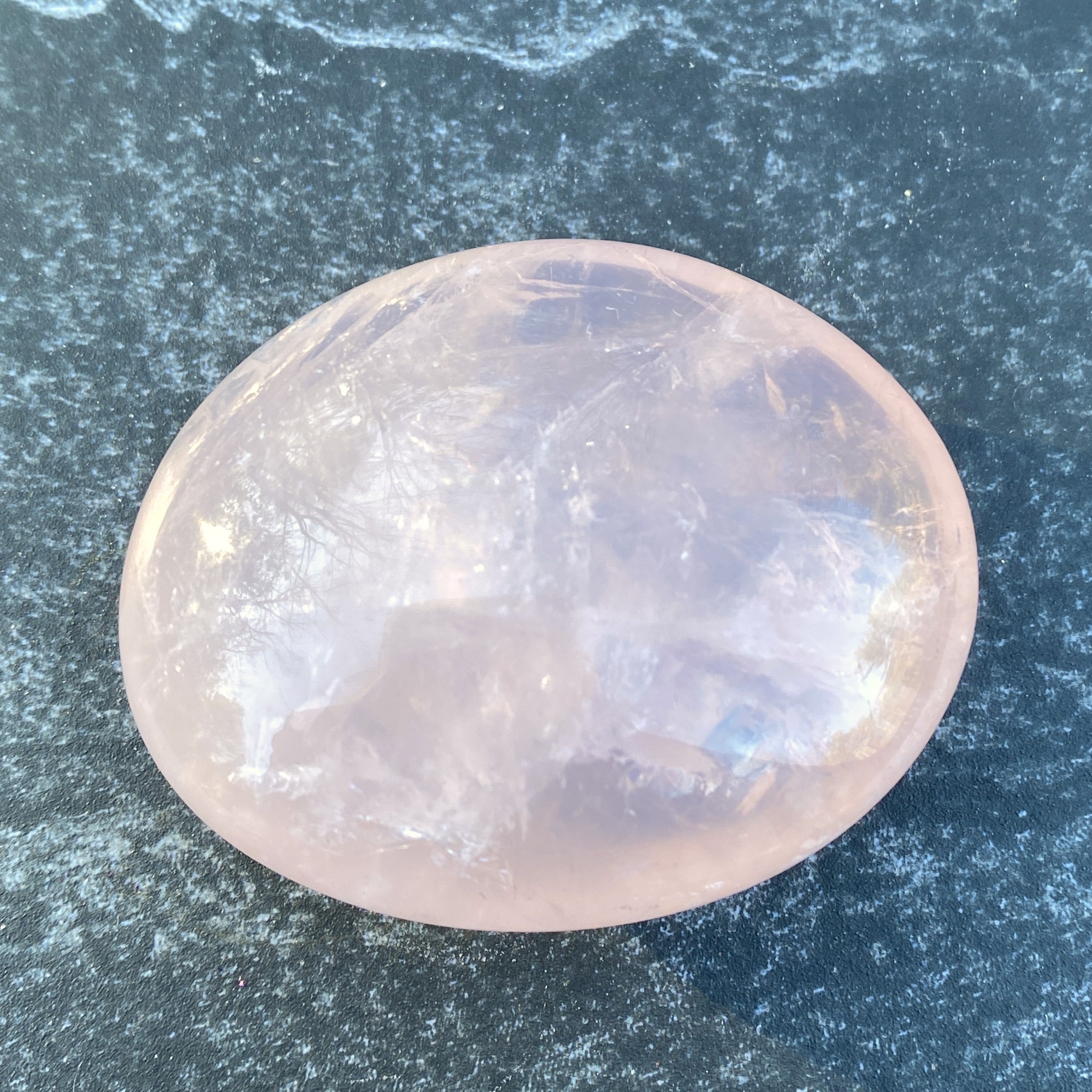 Rose Quartz  Palm Stone  Pink  Love Compassion 31450S