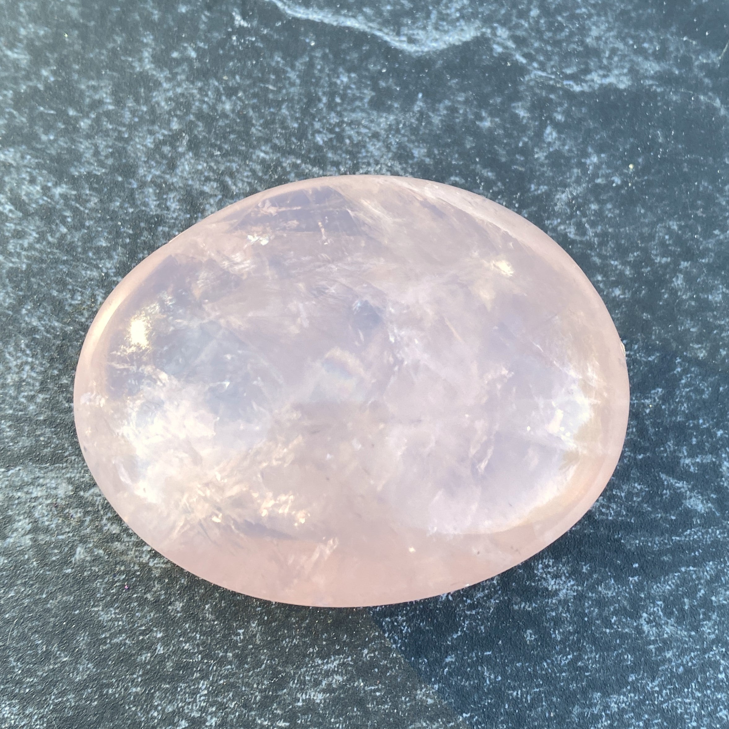 Rose Quartz  Palm Stone  Pink  Love Compassion 31450S