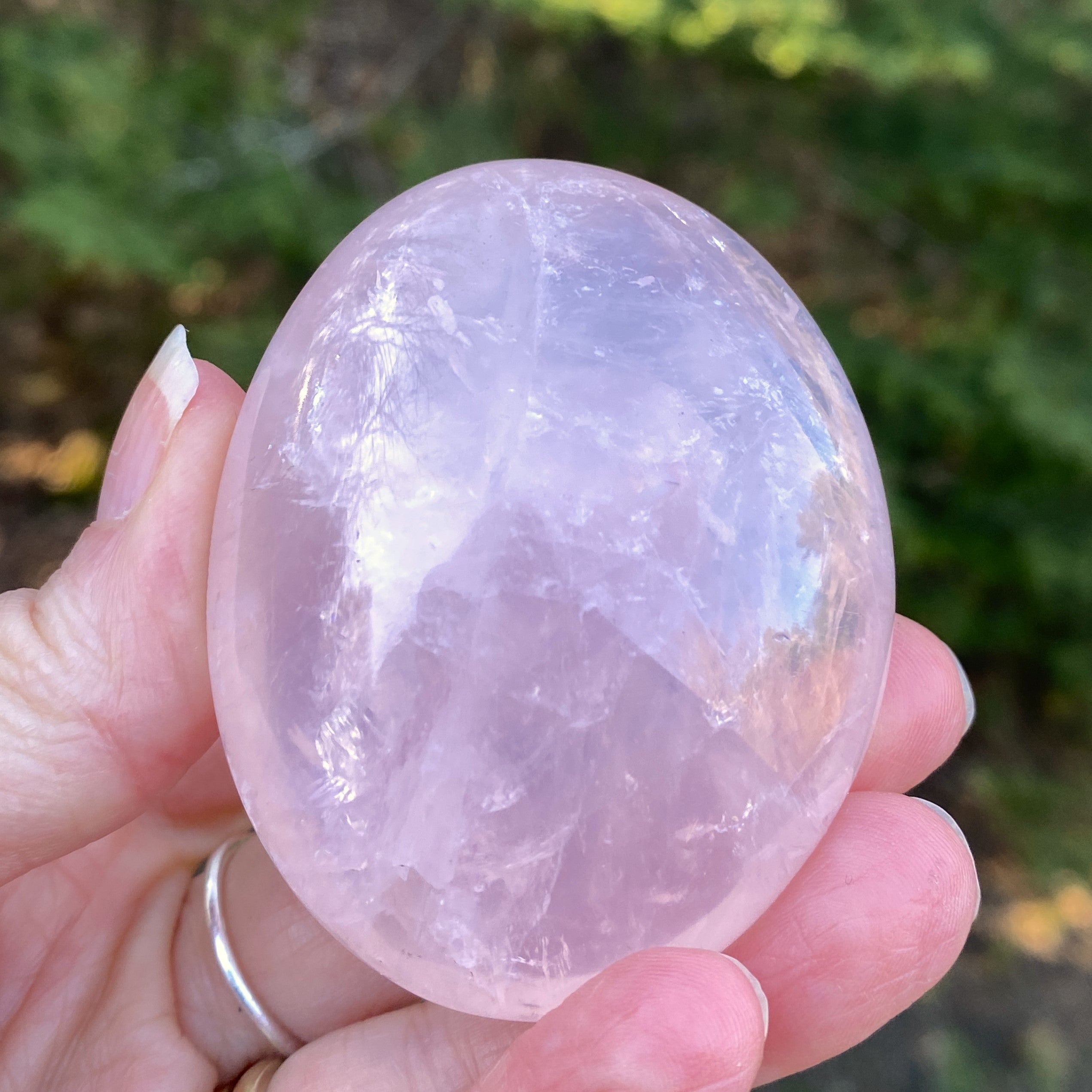 Rose Quartz  Palm Stone  Pink  Love Compassion 31450S