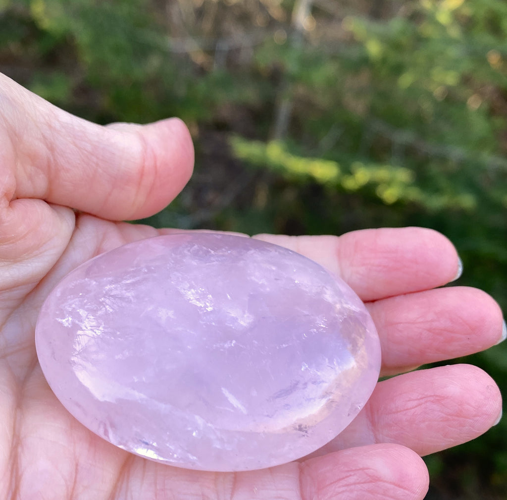 Rose Quartz  Palm Stone  Pink  Love Compassion 31450S