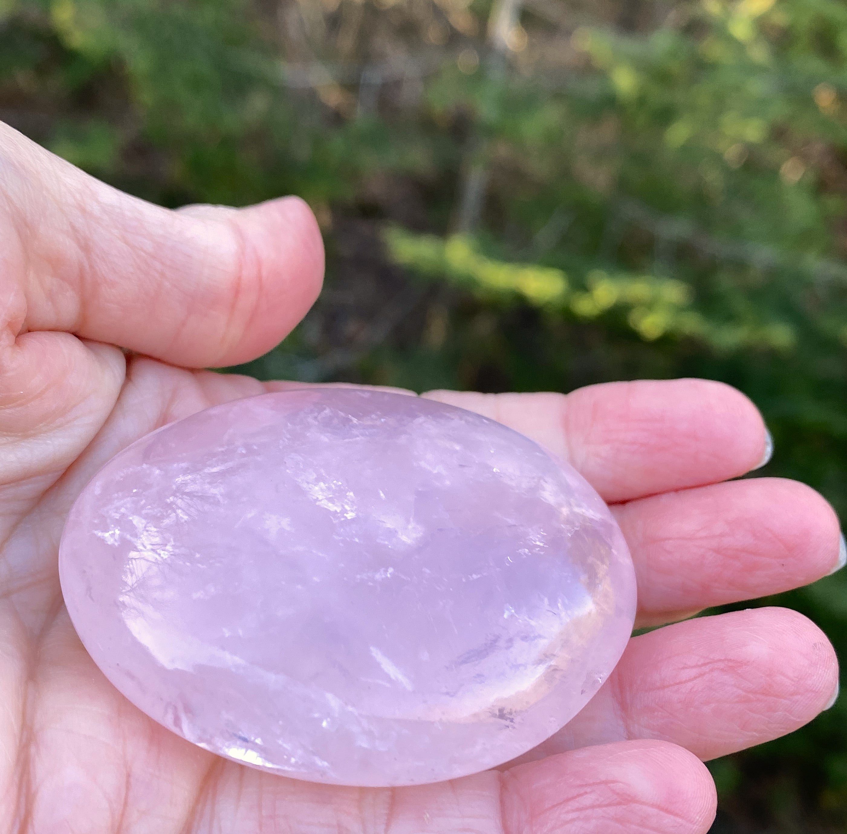 Rose Quartz  Palm Stone  Pink  Love Compassion 31450S