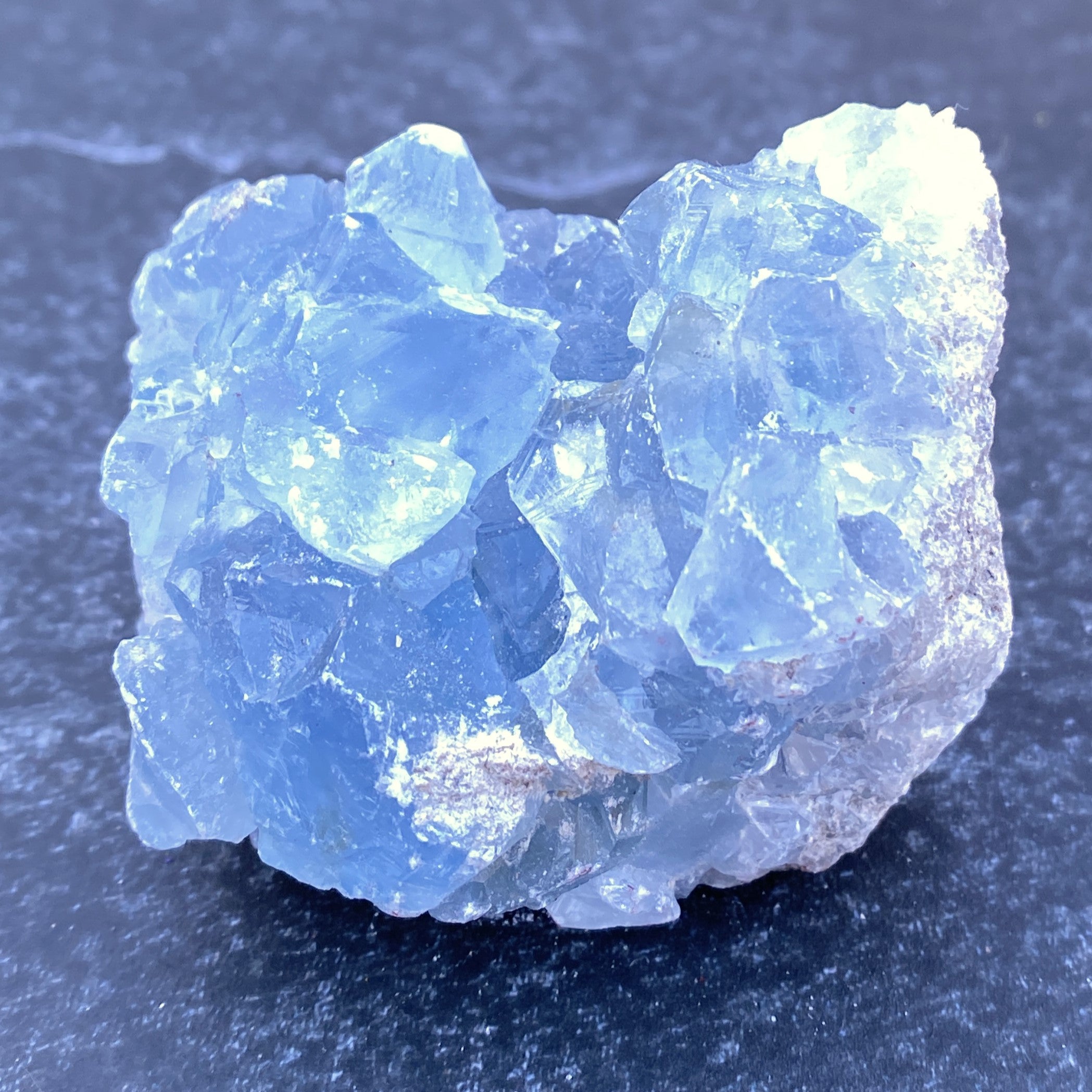Celestite Druzy Raw Piece  Blue  Balance Angel 31452S