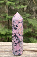Rhodonite Point Tower  Pink  Love Forgiveness 31436S