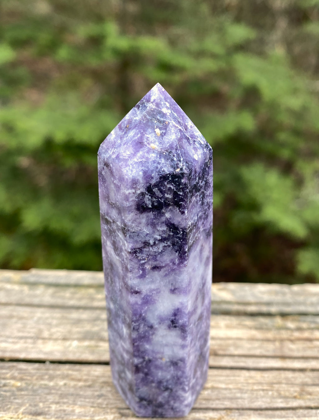 Lepidolite Point Tower  Emotional Balance Calm 31434S