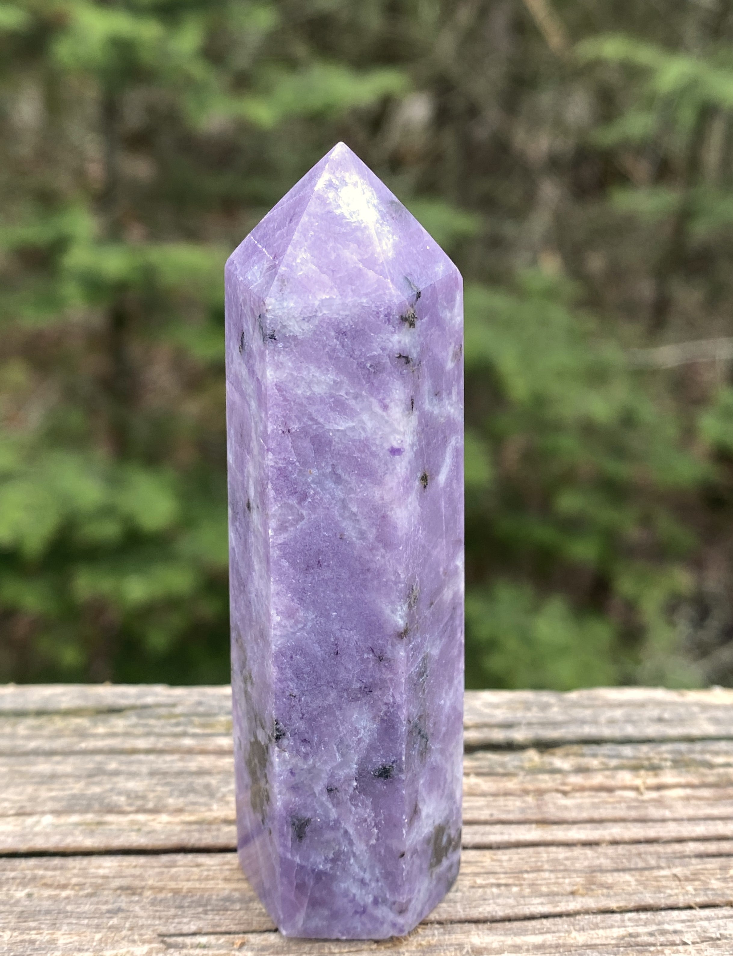 Lepidolite Point Tower  Emotional Balance Calm 31435S