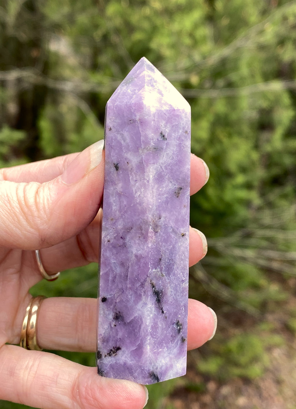 Lepidolite Point Tower  Emotional Balance Calm 31435S