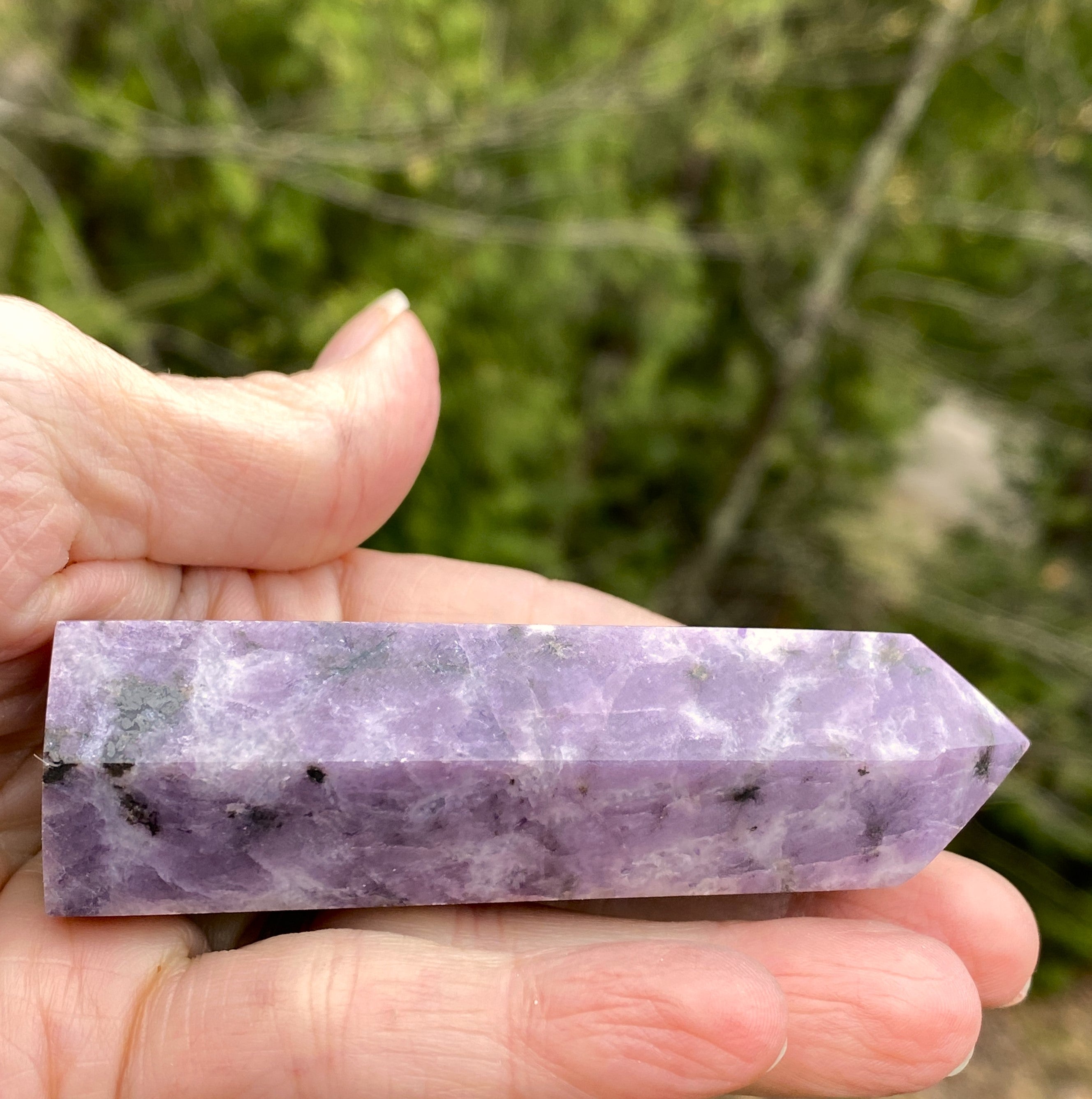 Lepidolite Point Tower  Emotional Balance Calm 31435S