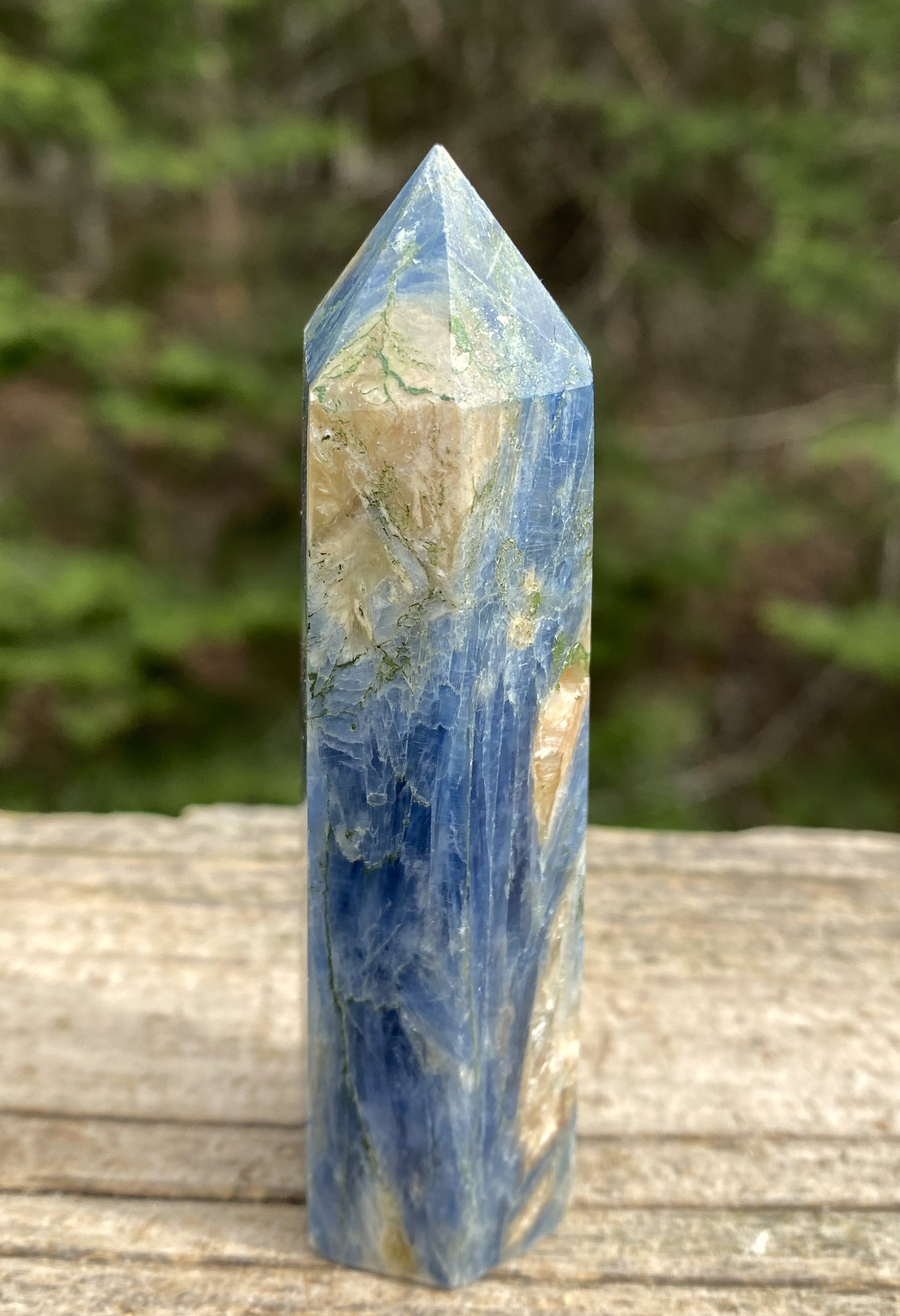 Blue Kyanite Point Tower  Attunement Meditation 31443S