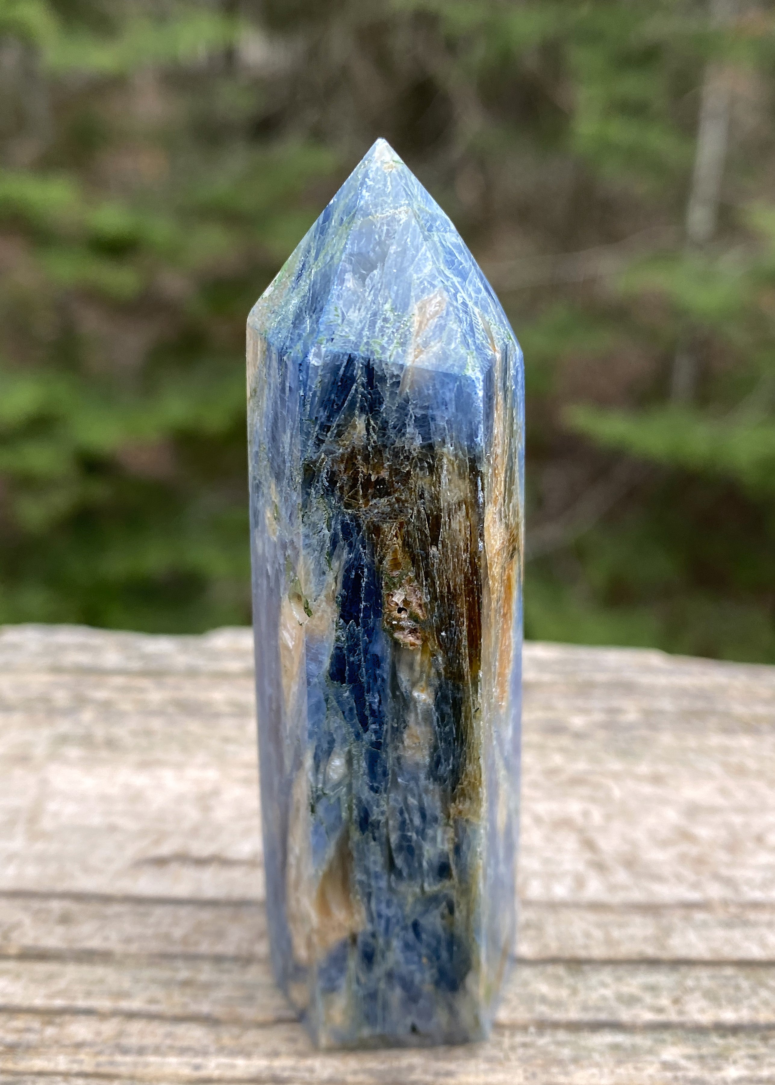 Blue Kyanite Point Tower  Attunement Meditation 31443S