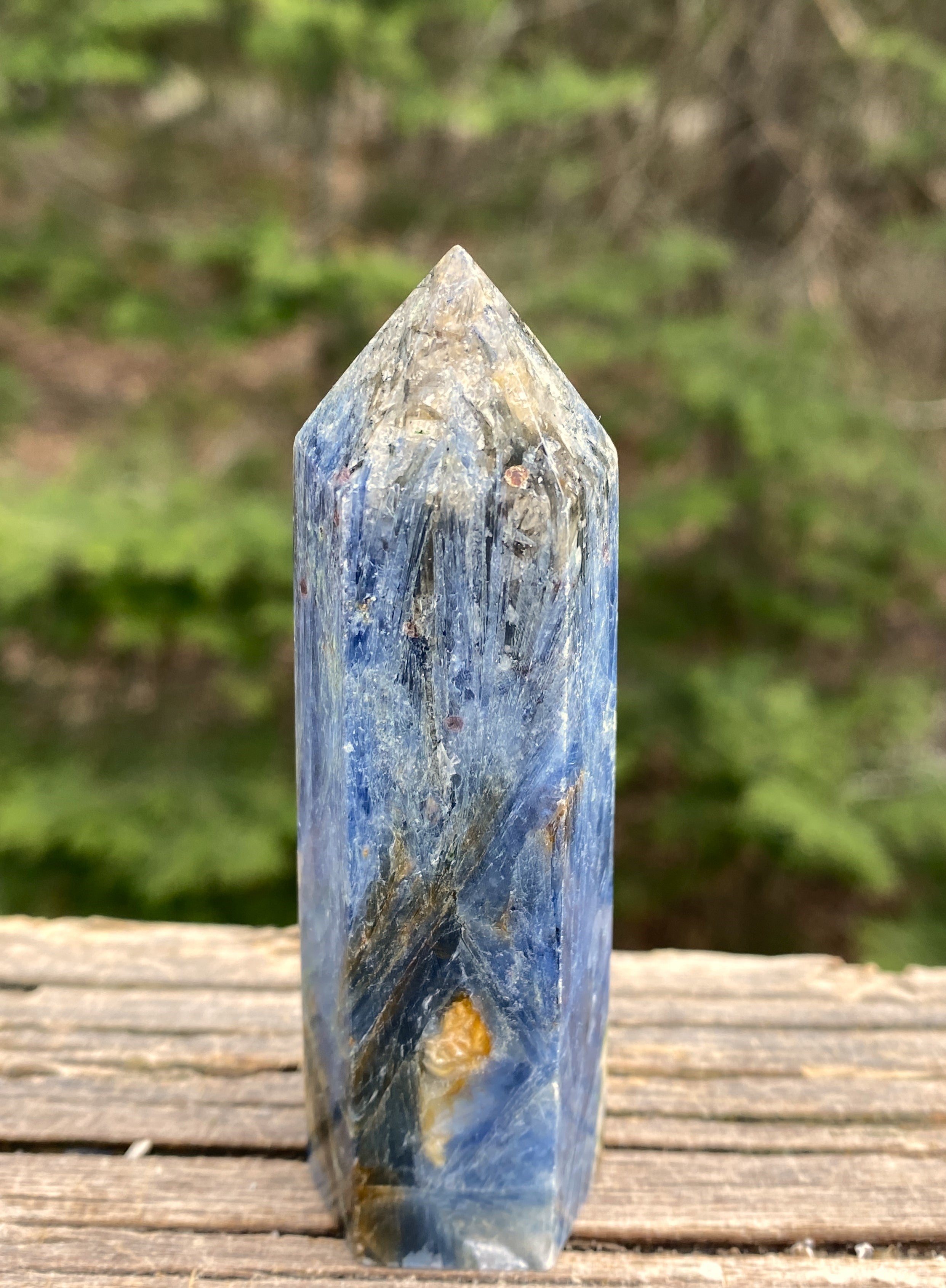Blue Kyanite Point Tower  Attunement Meditation 31444S
