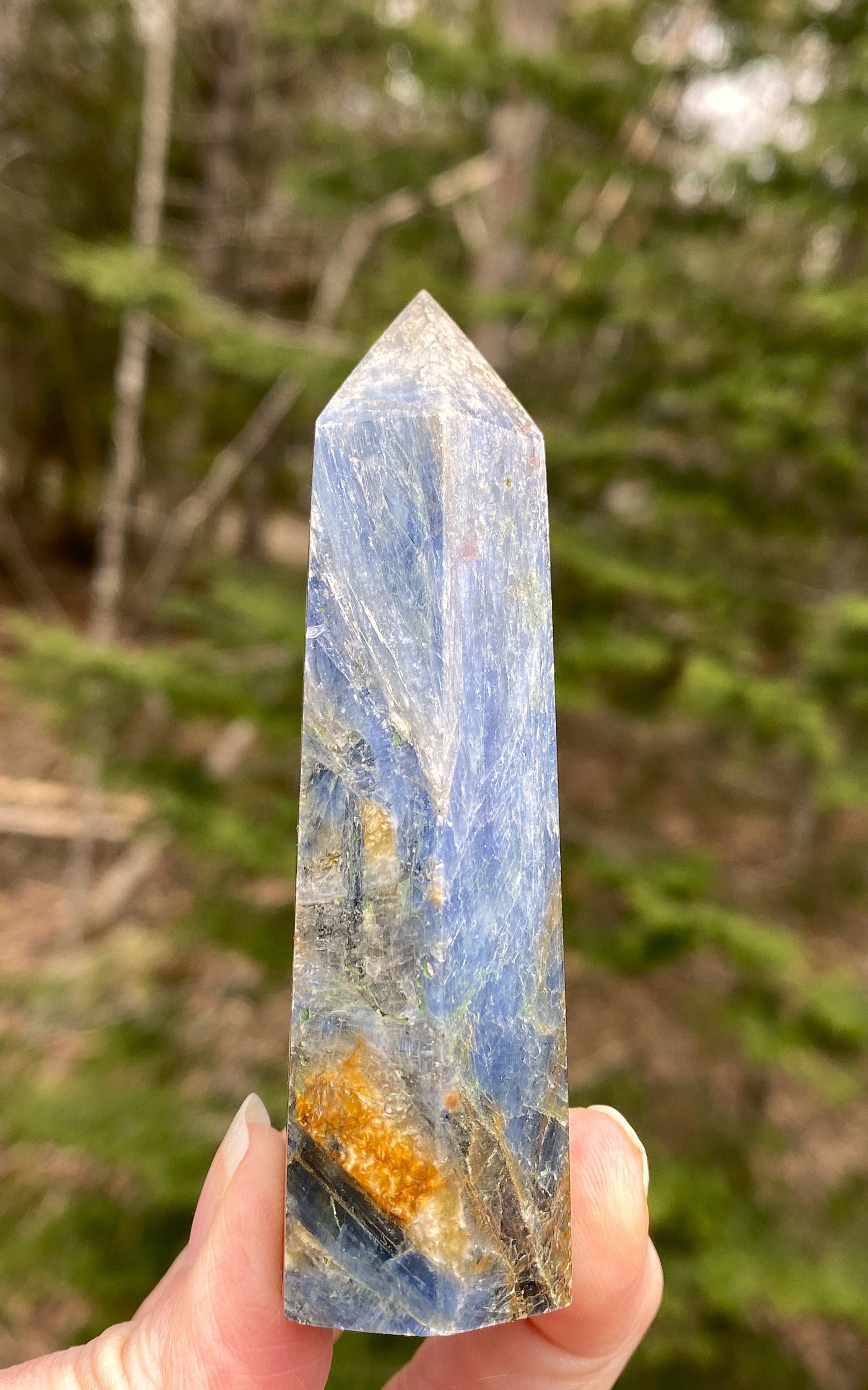 Blue Kyanite Point Tower  Attunement Meditation 31444S