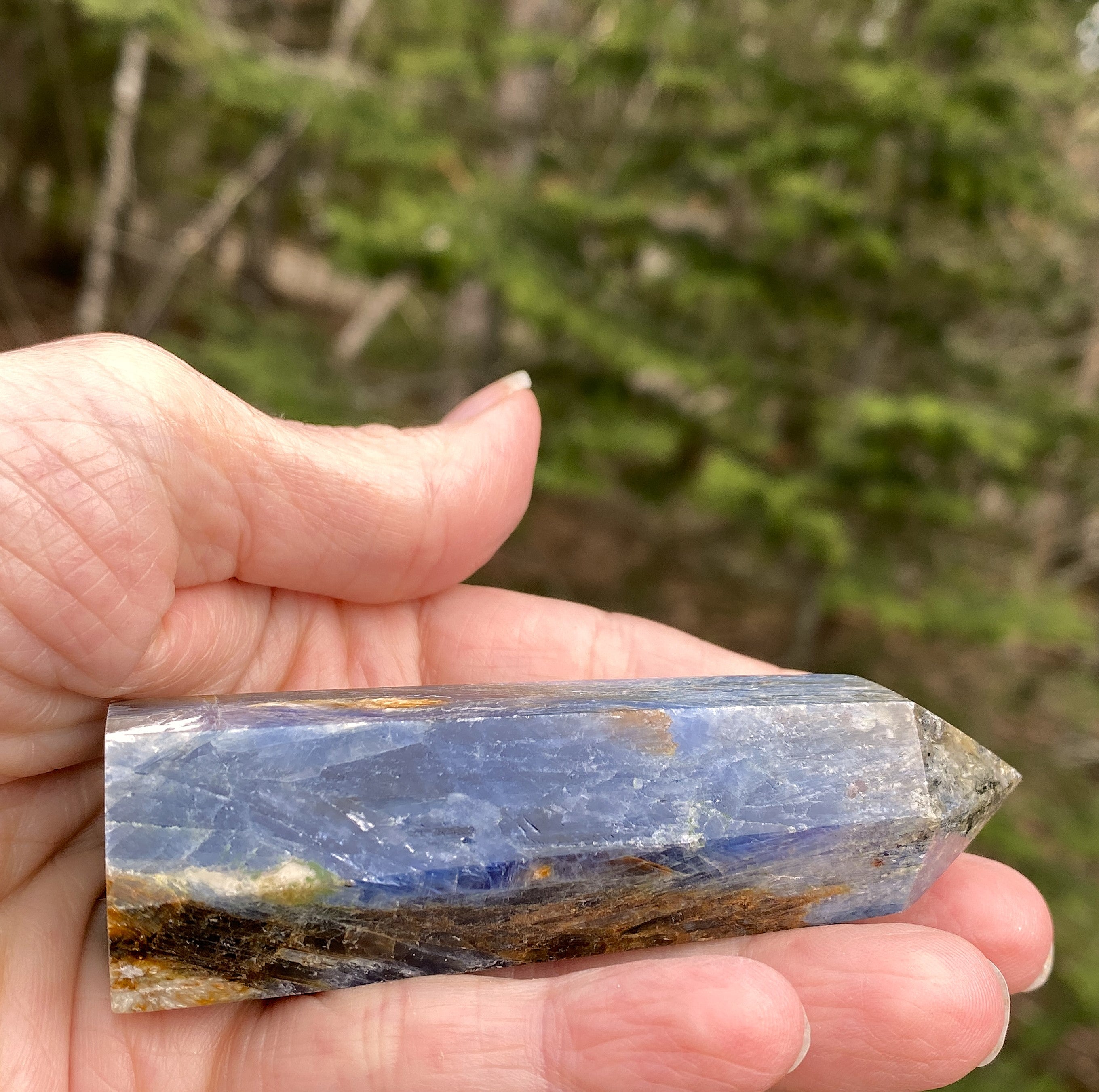Blue Kyanite Point Tower  Attunement Meditation 31444S