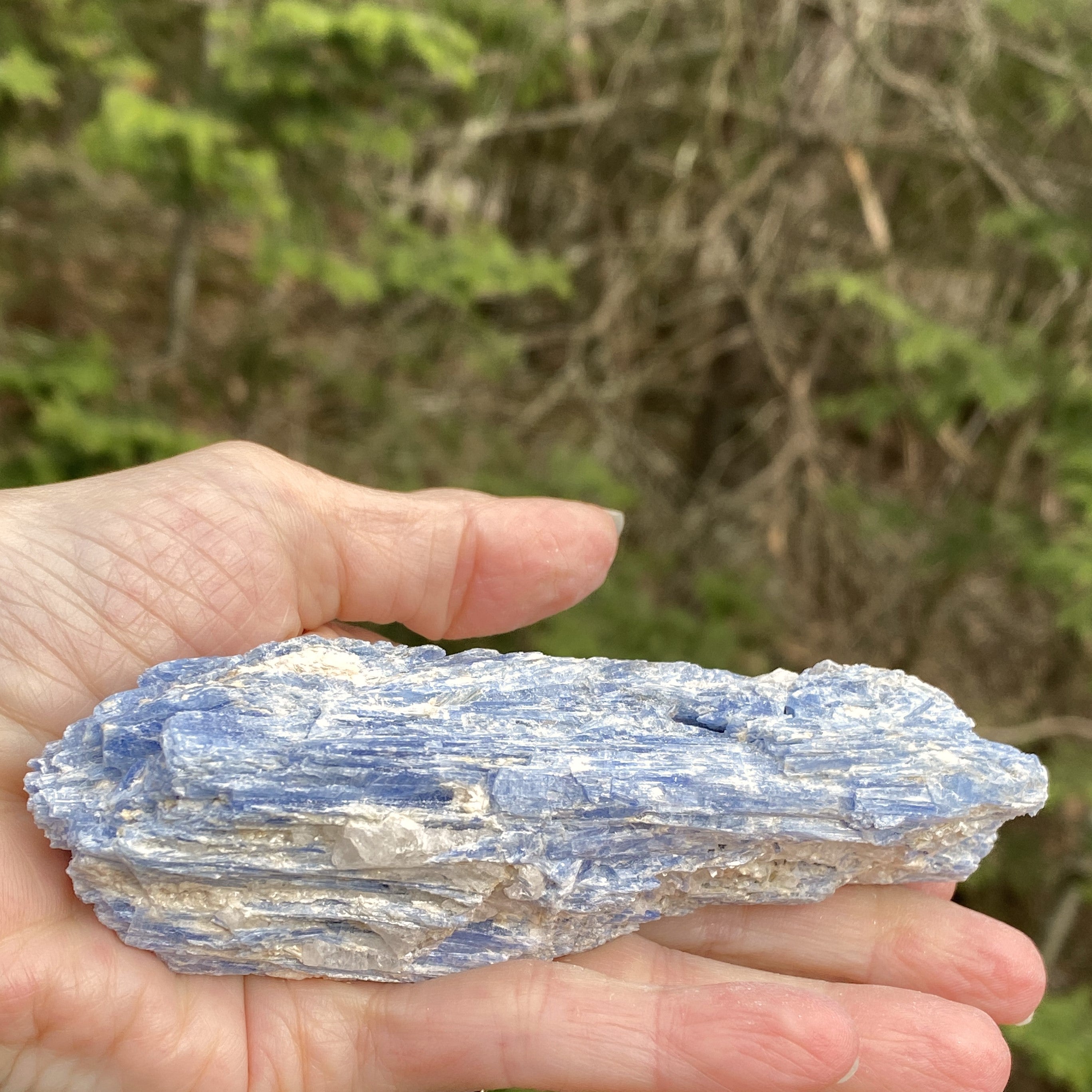 Blue Kyanite Quartz  Raw Piece Specimen  Attunement Meditation 31445S