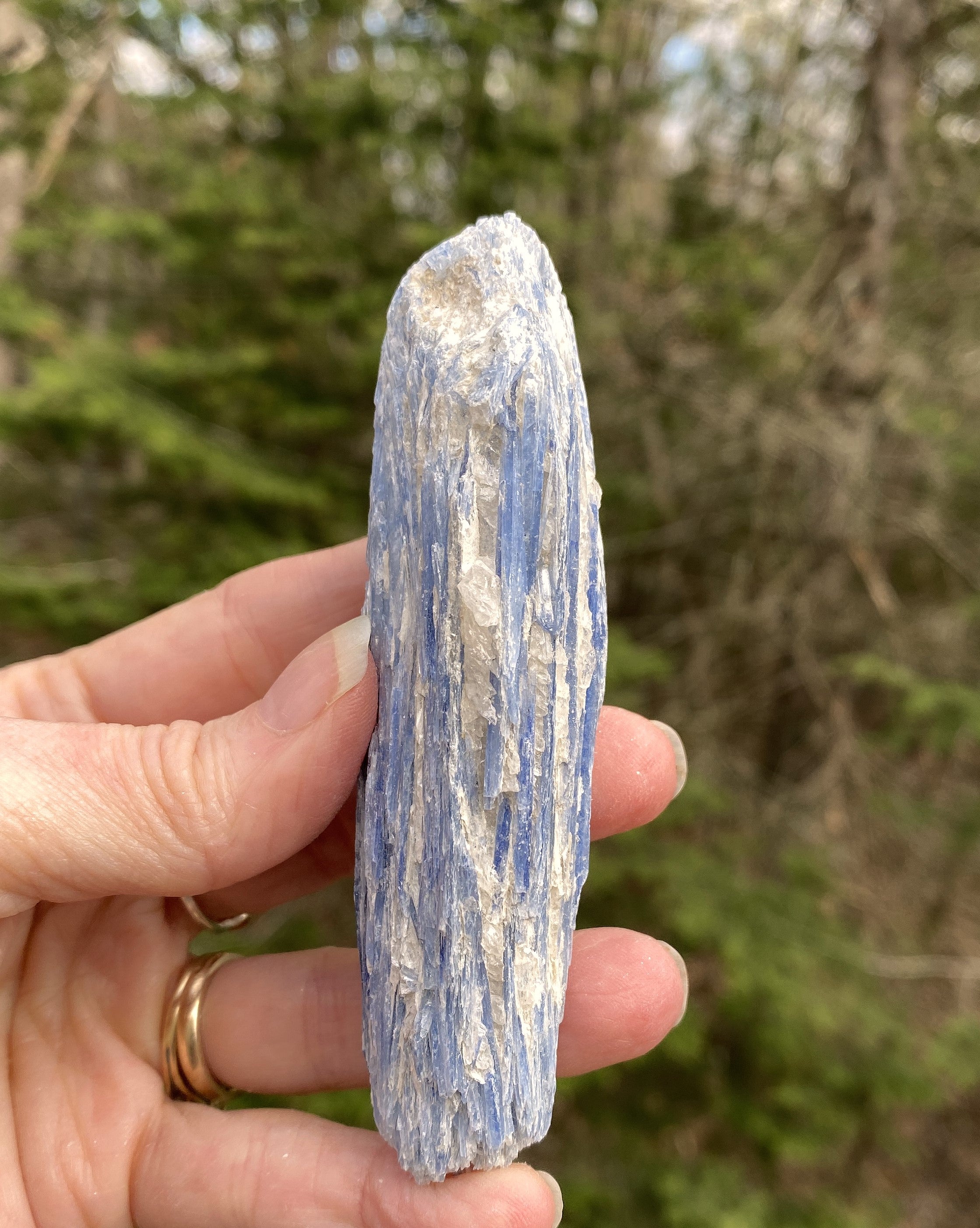 Blue Kyanite Quartz  Raw Piece Specimen  Attunement Meditation 31446S