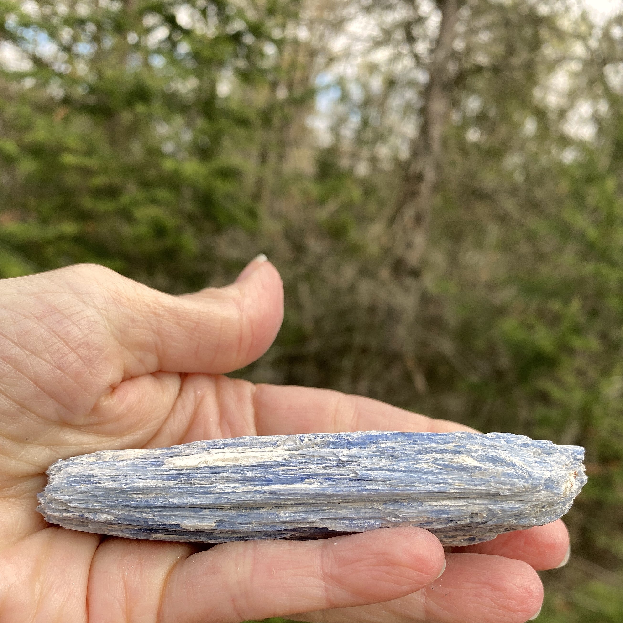 Blue Kyanite Quartz  Raw Piece Specimen  Attunement Meditation 31446S