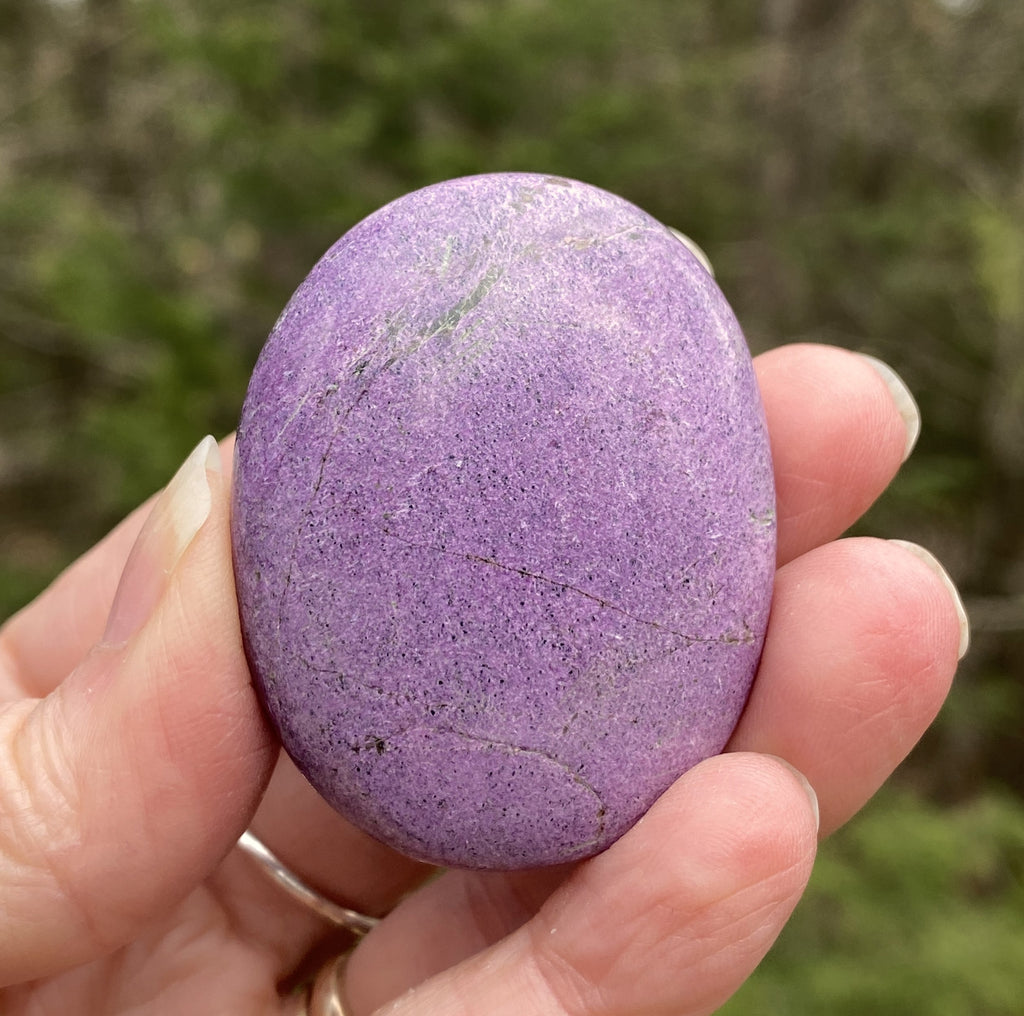 Stichtite  Palm Stone  Purple  Communication Spiritual Calming 31442ET