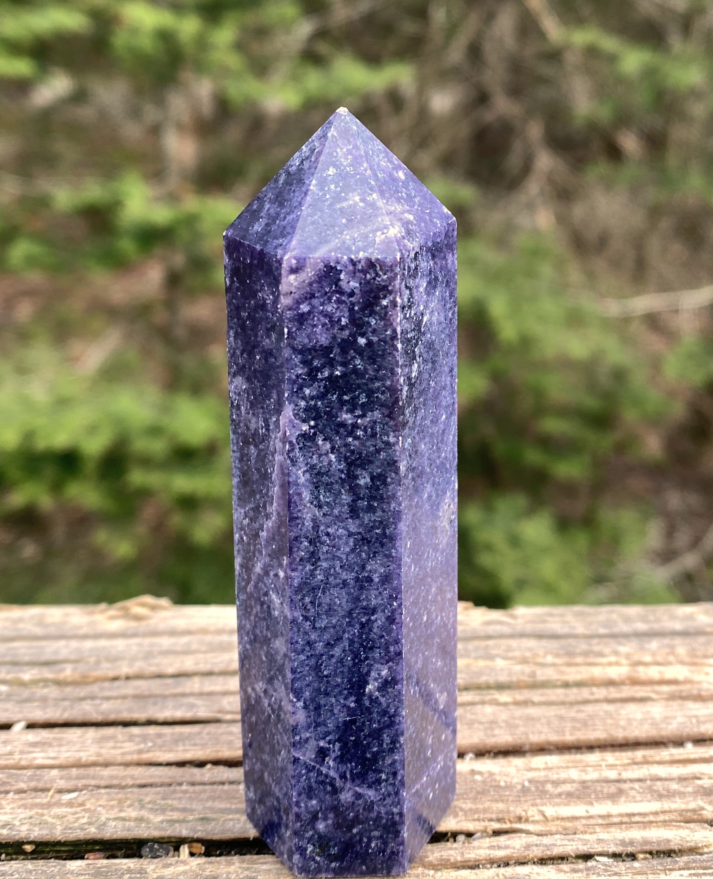 Lepidolite Tower Point  Purple  Emotional Balance Calm 31478S