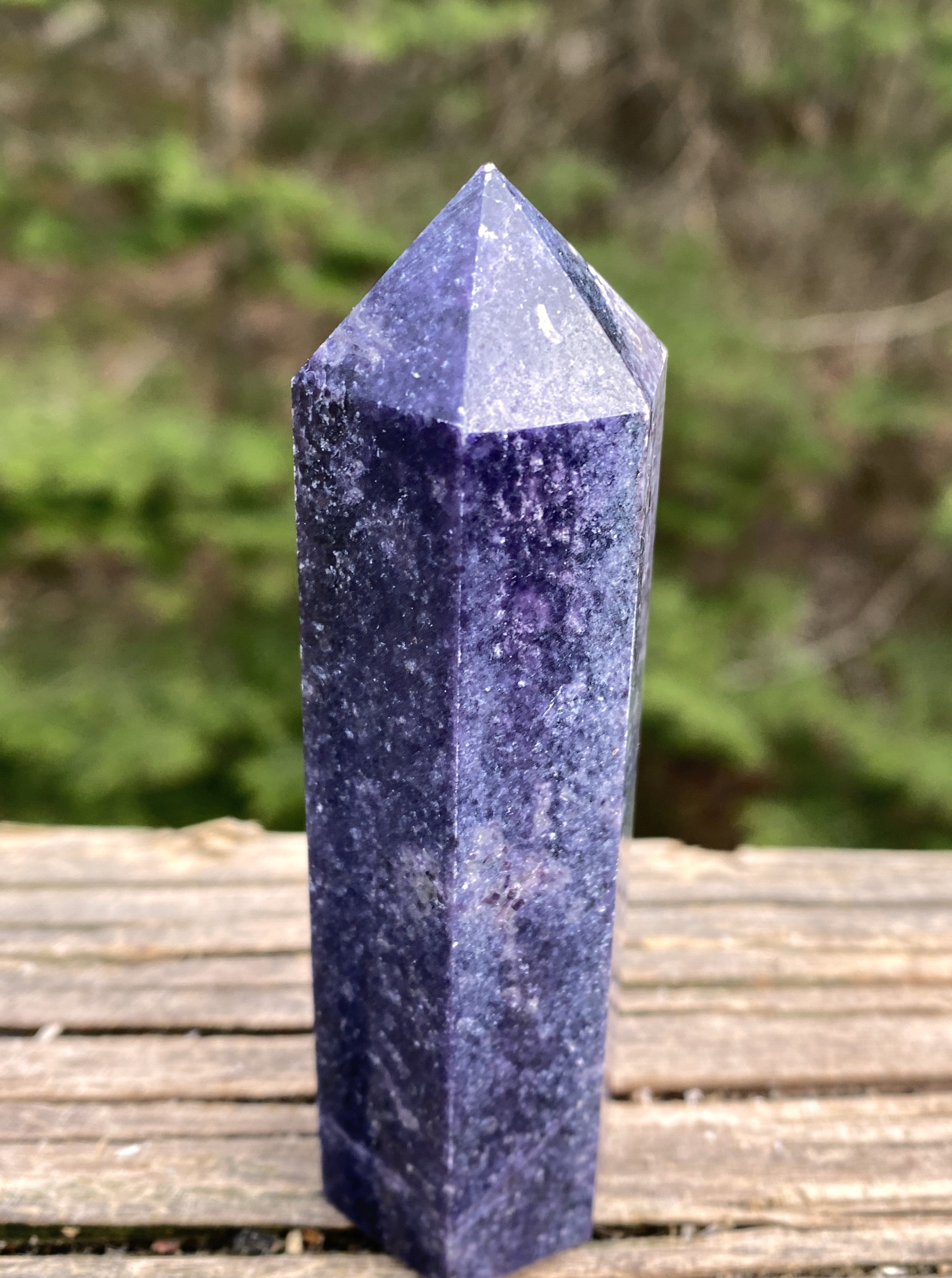Lepidolite Tower Point  Purple  Emotional Balance Calm 31478S