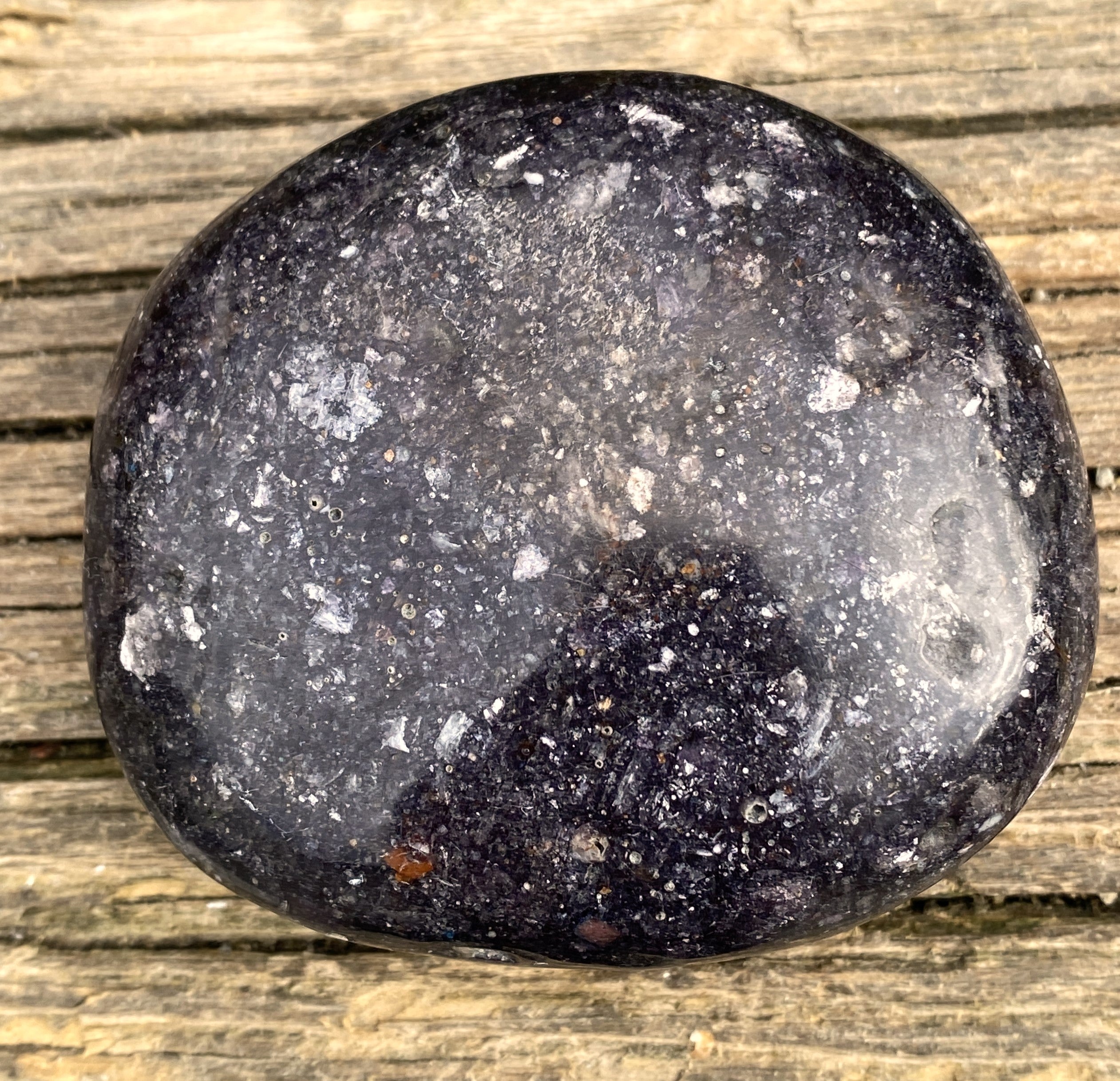 Lepidolite Large Palm Stone  Emotional Balance Calm 31481S