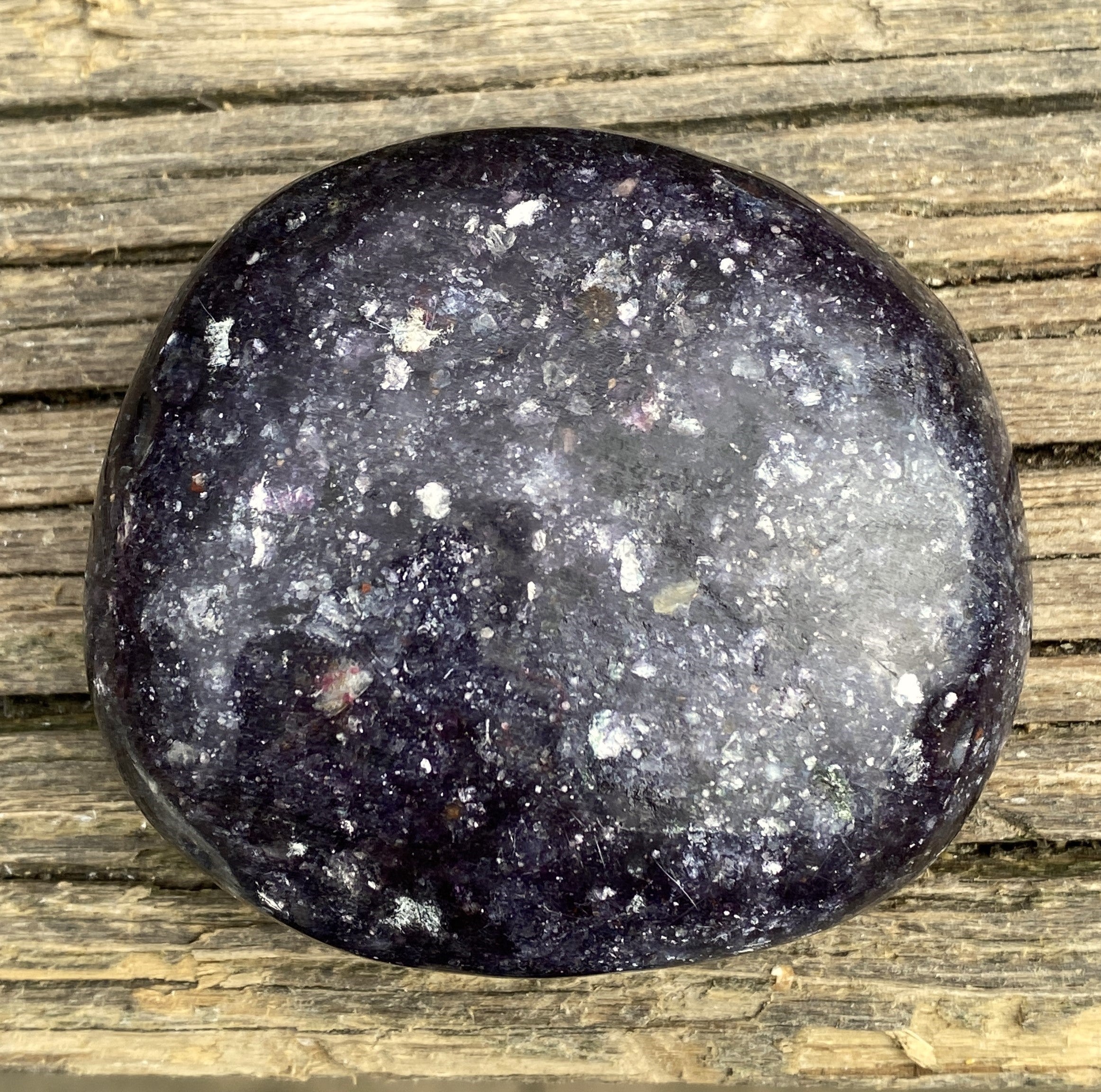 Lepidolite Large Palm Stone  Emotional Balance Calm 31481S