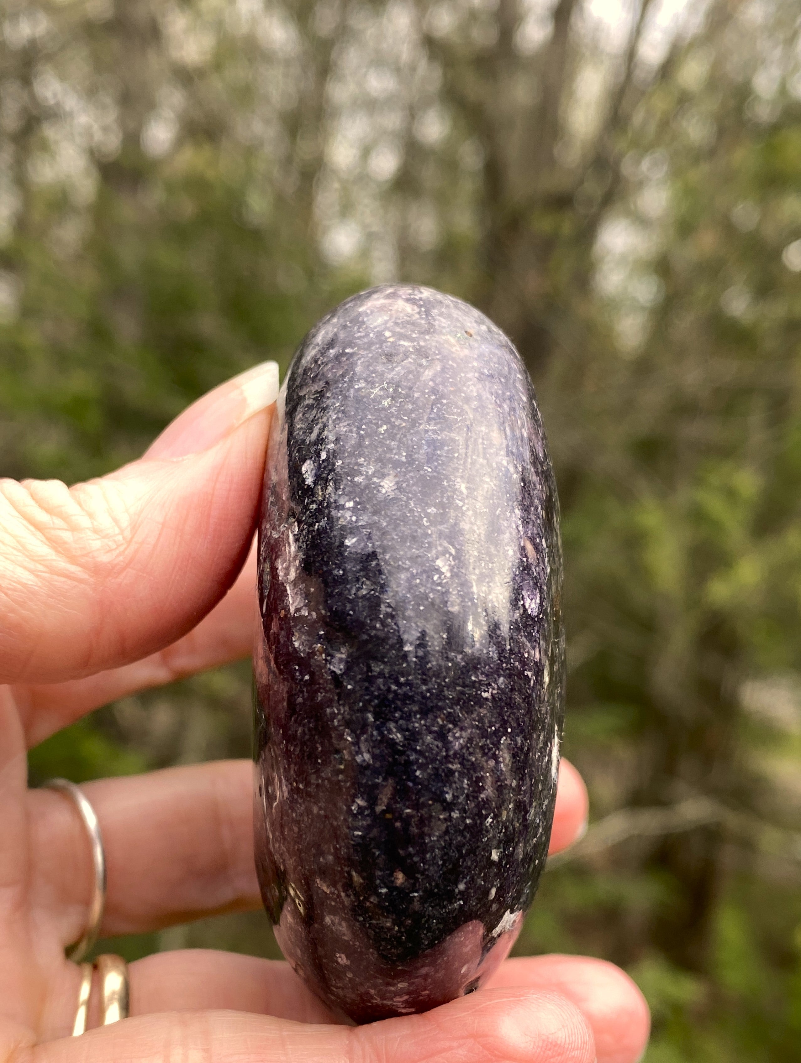 Lepidolite Large Palm Stone  Emotional Balance Calm 31481S