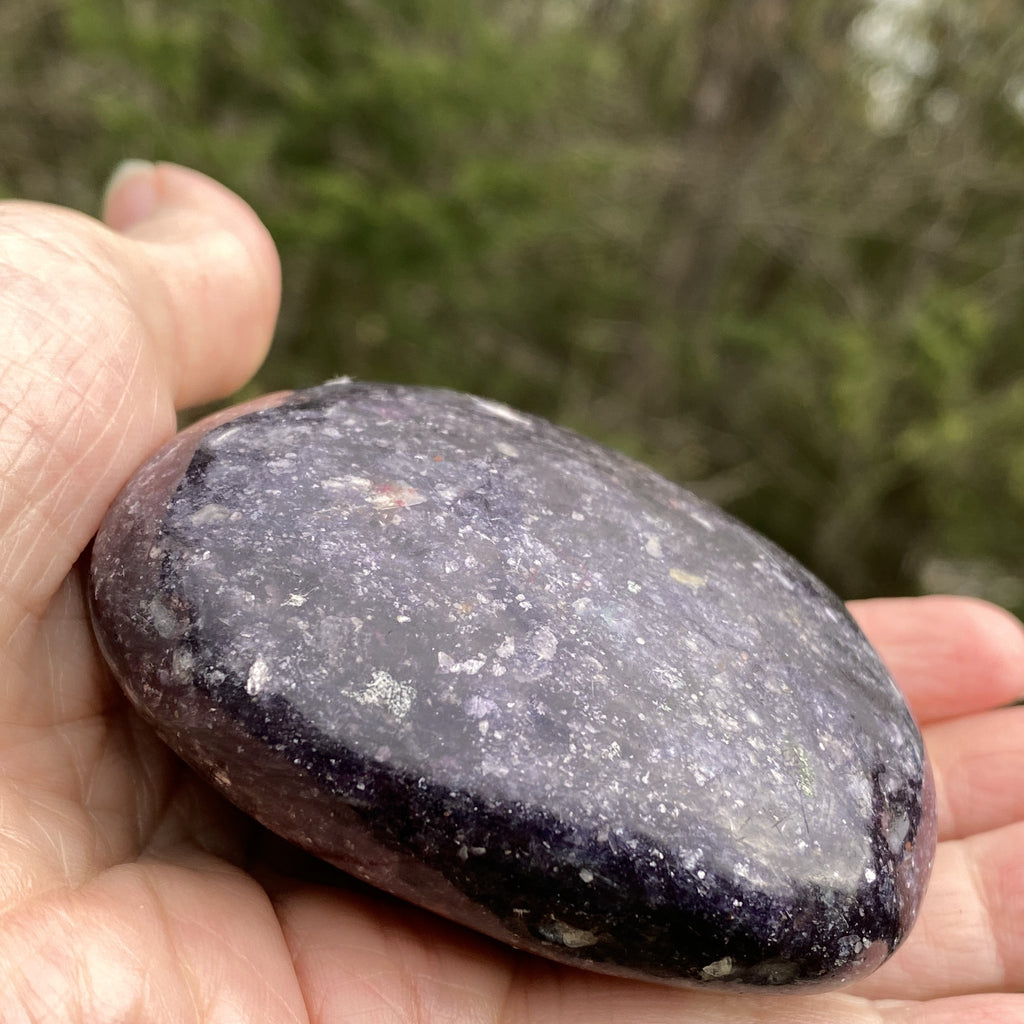 Lepidolite Large Palm Stone  Emotional Balance Calm 31481S