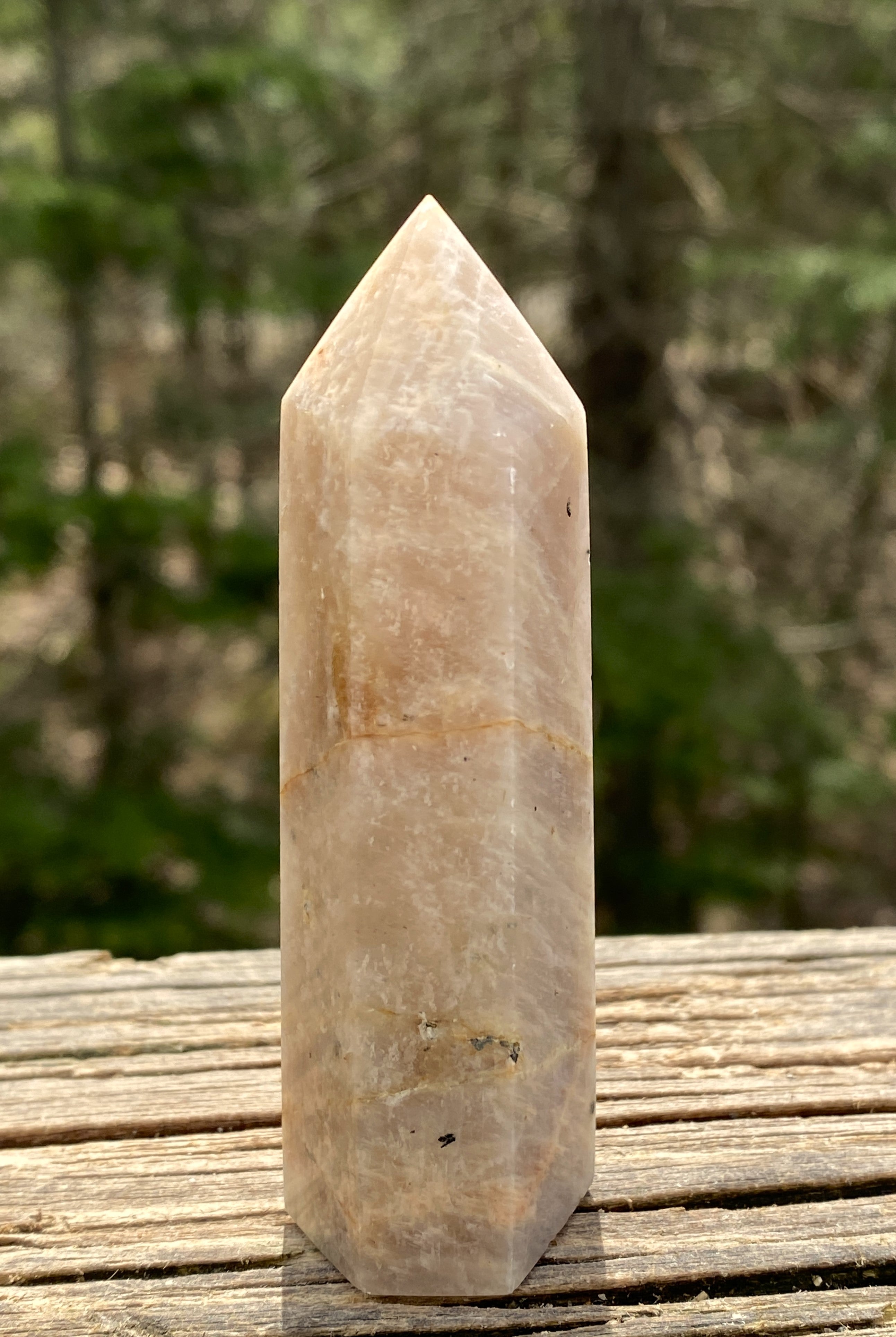 Moonstone Sunstone  Point Tower  Intuitive Anxiety Protection 31462S