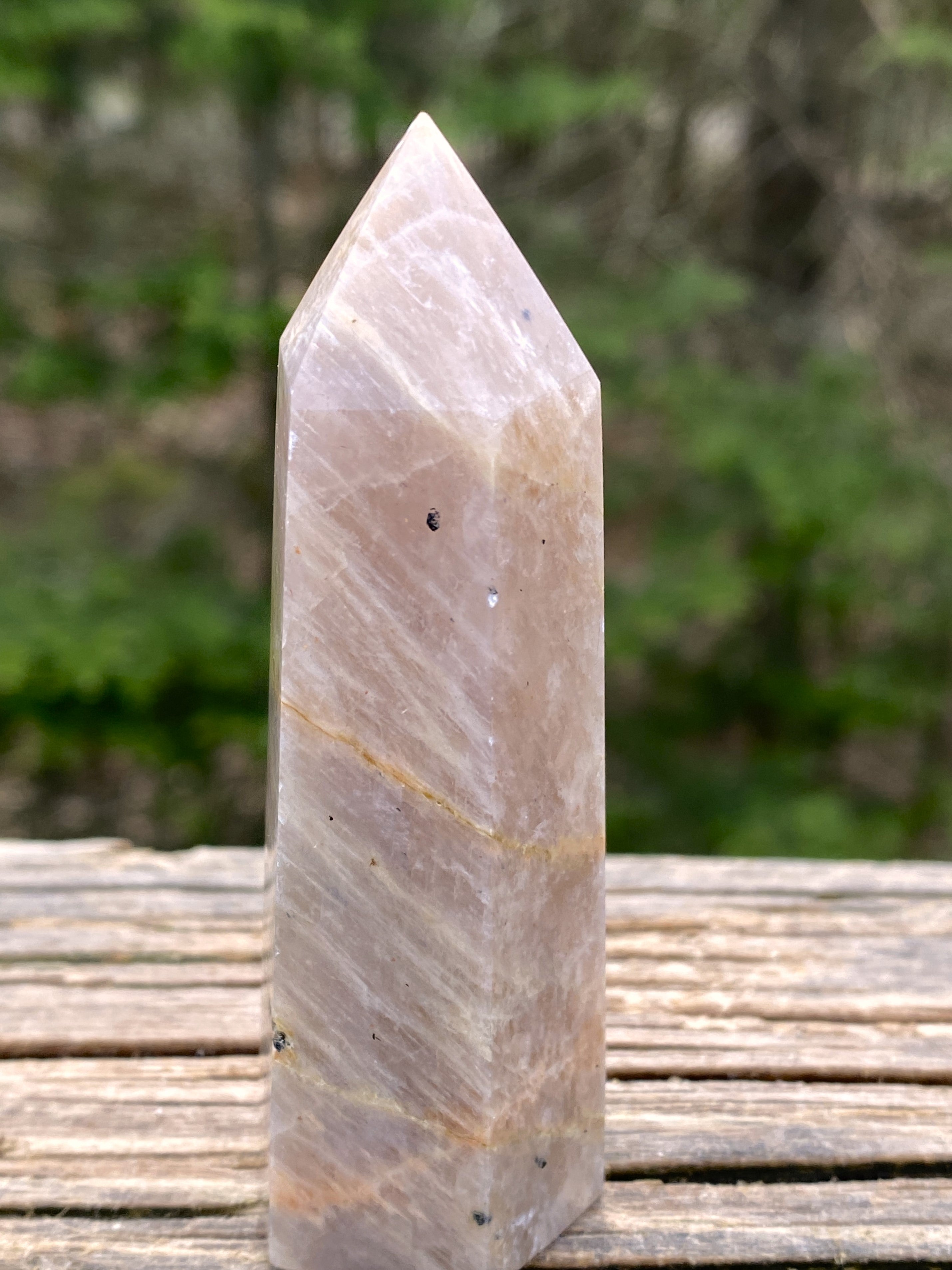 Moonstone Sunstone  Point Tower  Intuitive Anxiety Protection 31462S