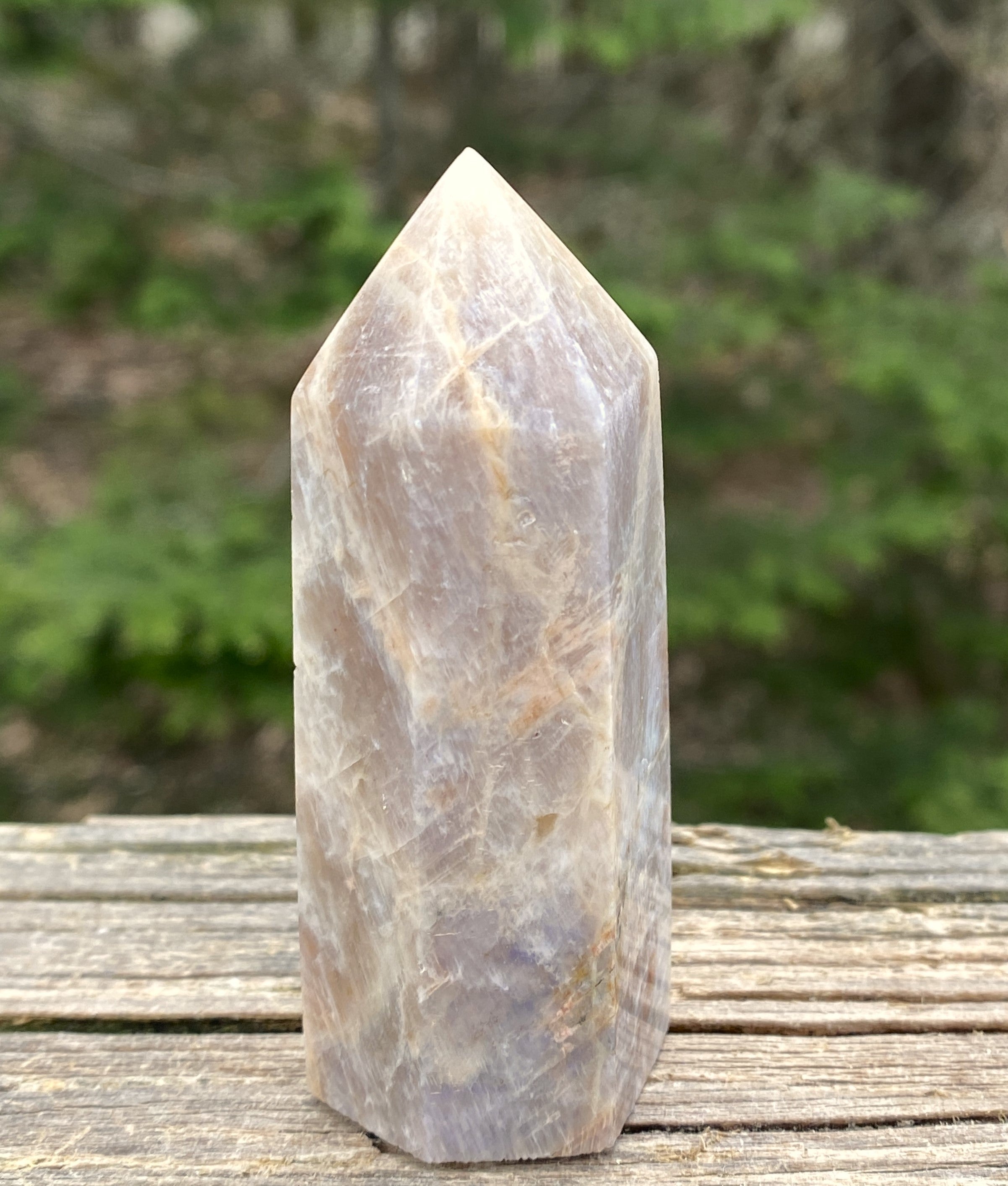 Moonstone Sunstone Point Tower  Intuitive Anxiety Protection 31461S