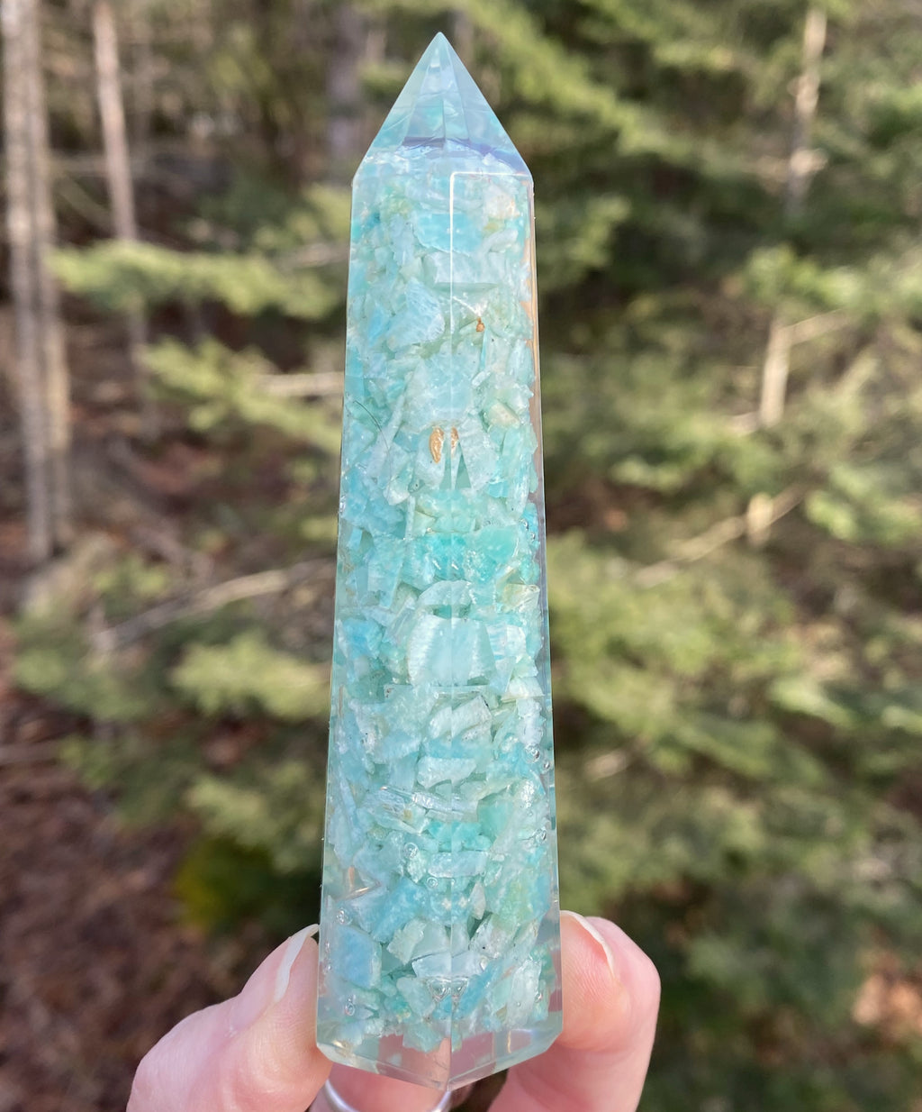 Amazonite Orgone Tower  Balance Communication 31264S