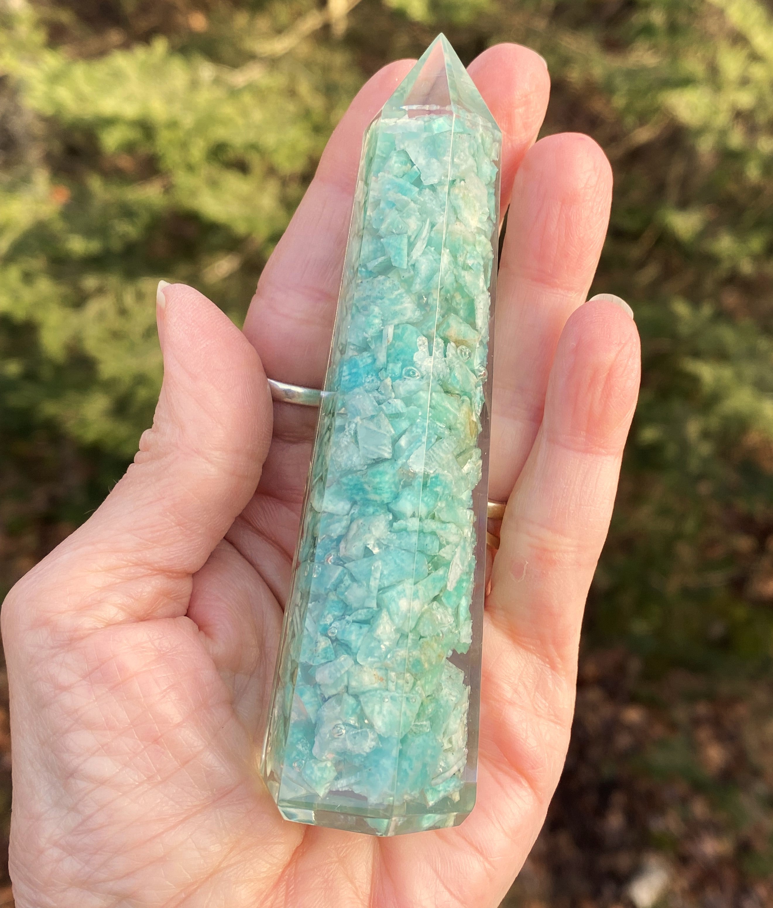 Amazonite Orgone Tower  Balance Communication 31264S