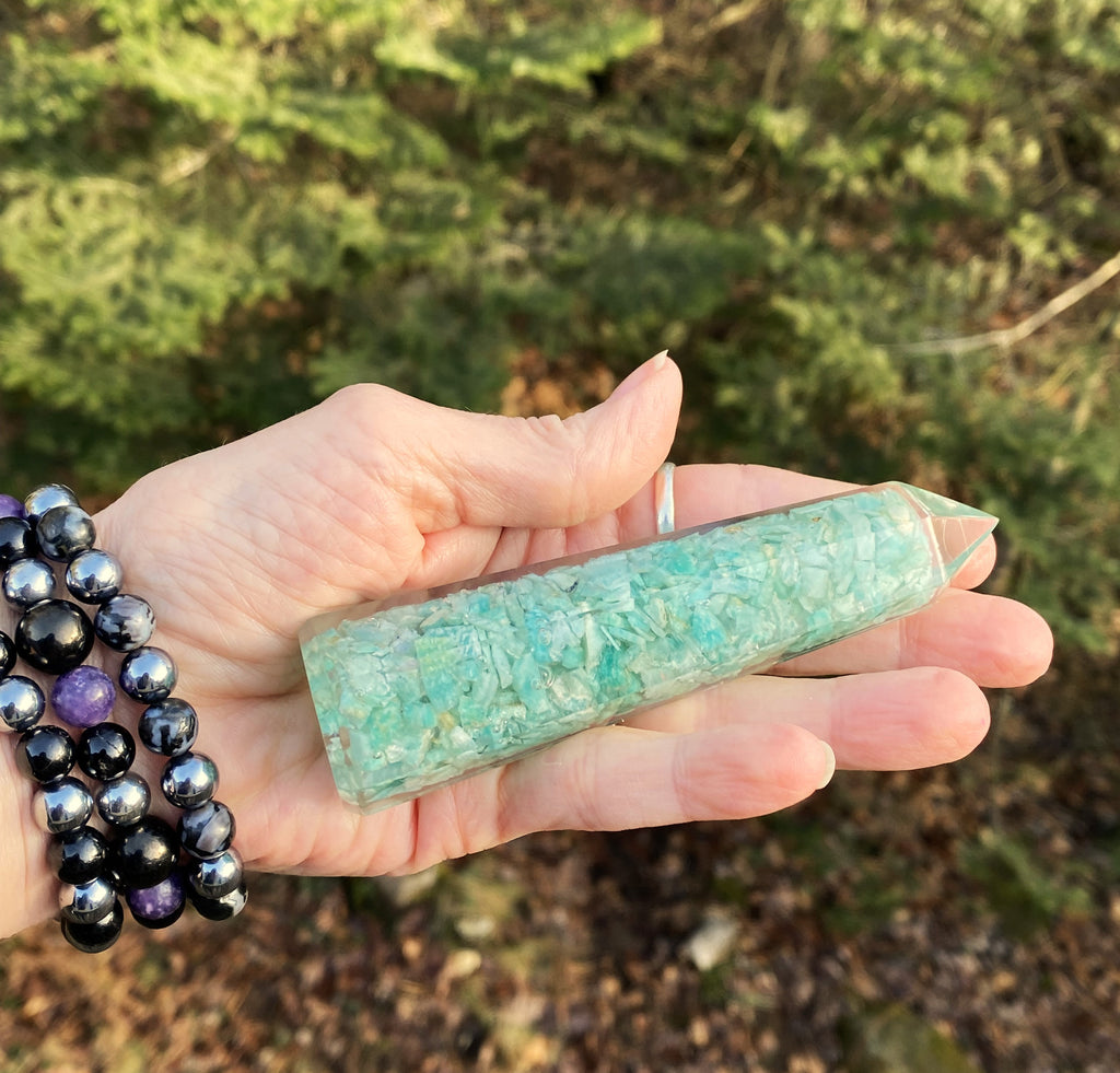 Amazonite Orgone Tower  Balance Communication 31264S